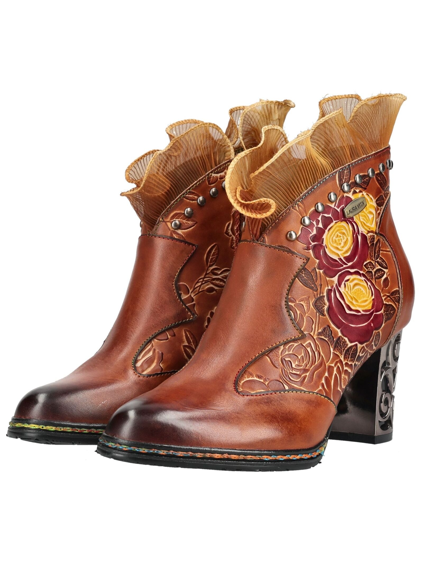 LAURA VITA High-Heel-Stiefelette »LAURA VITA Stiefelette Leder«