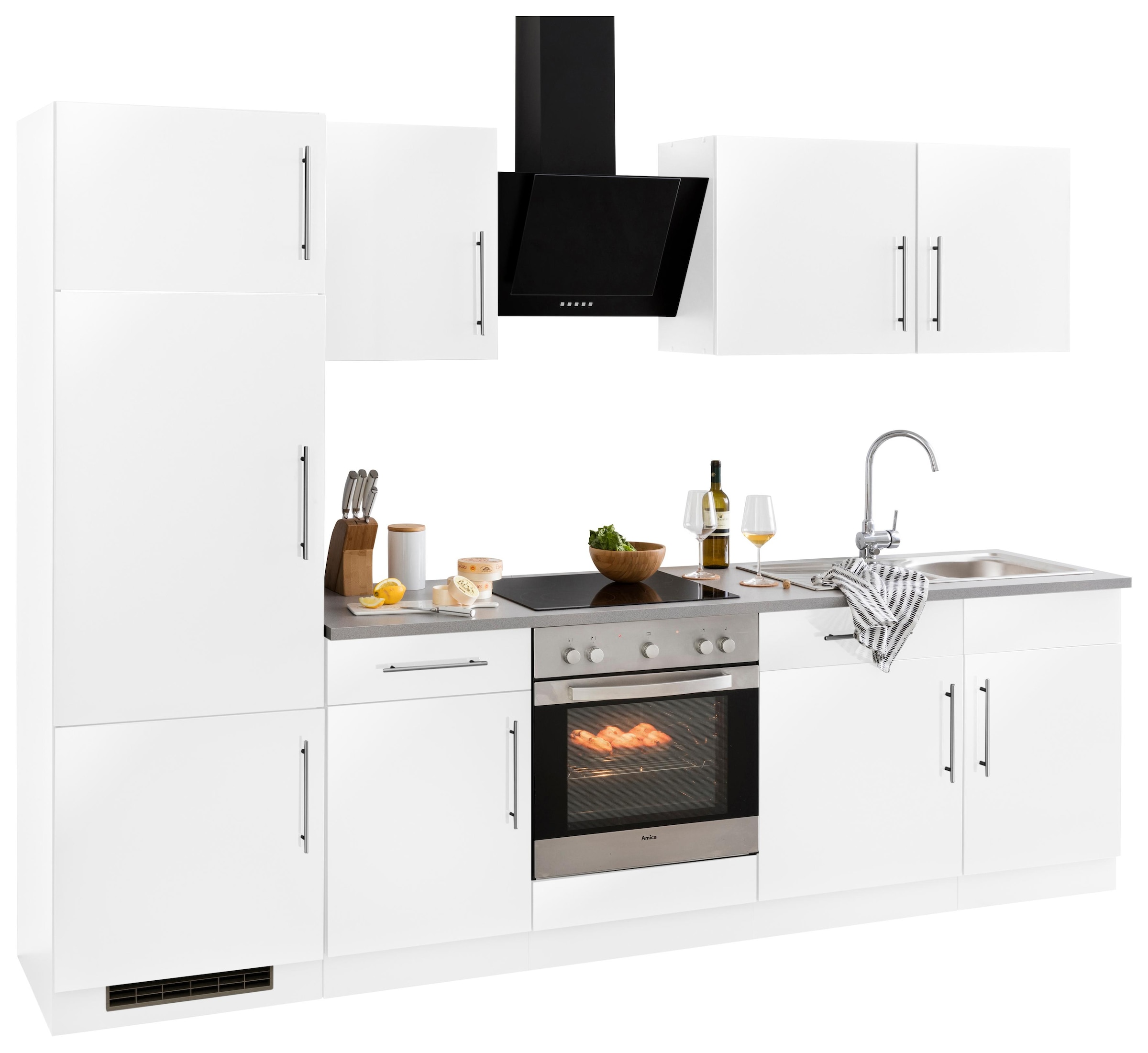 wiho Küchen Küchenzeile "Cali, TOPSELLER" ohne E-Geräte, Breite 280 cm günstig online kaufen