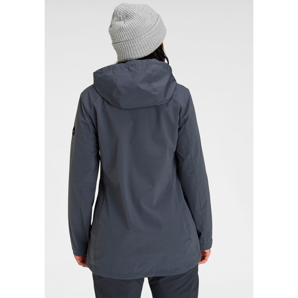 Polarino Outdoorjacke, mit Kapuze