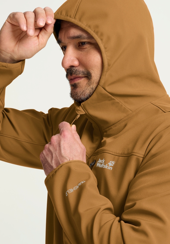 Jack Wolfskin Outdoorjacke »WILD WINDS HOODED JKT M« mit Kapuze Windjacke mit Kapuze, wind- und wasserabweisend, atmungsaktiv