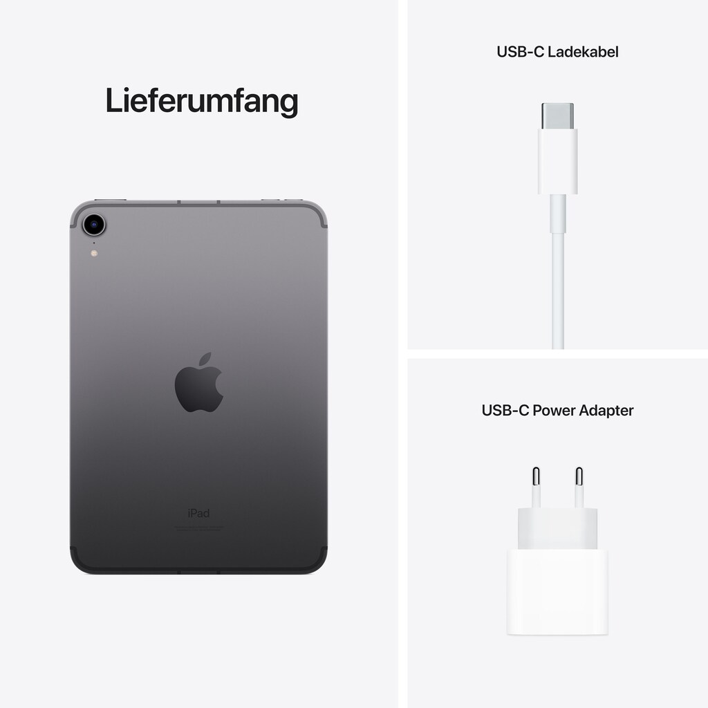 Apple Tablet »iPad mini Wi-Fi + Cellular (2021)«, (iPadOS)