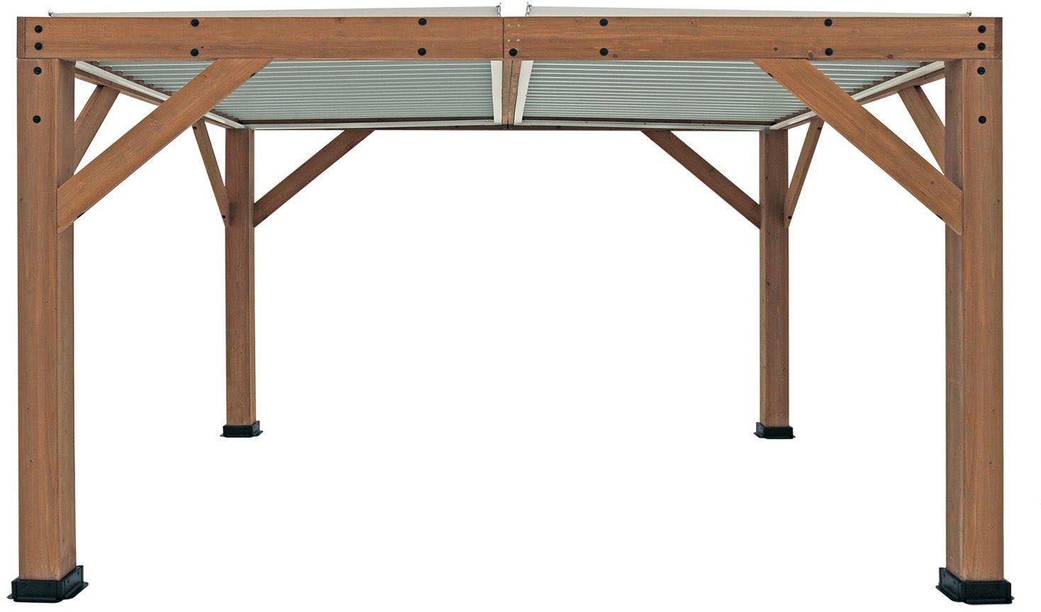 WESTMANN Pergola »Karl«, 100 % FSC®-zertifiziertes Zedernholz, Dach aus Aluminium