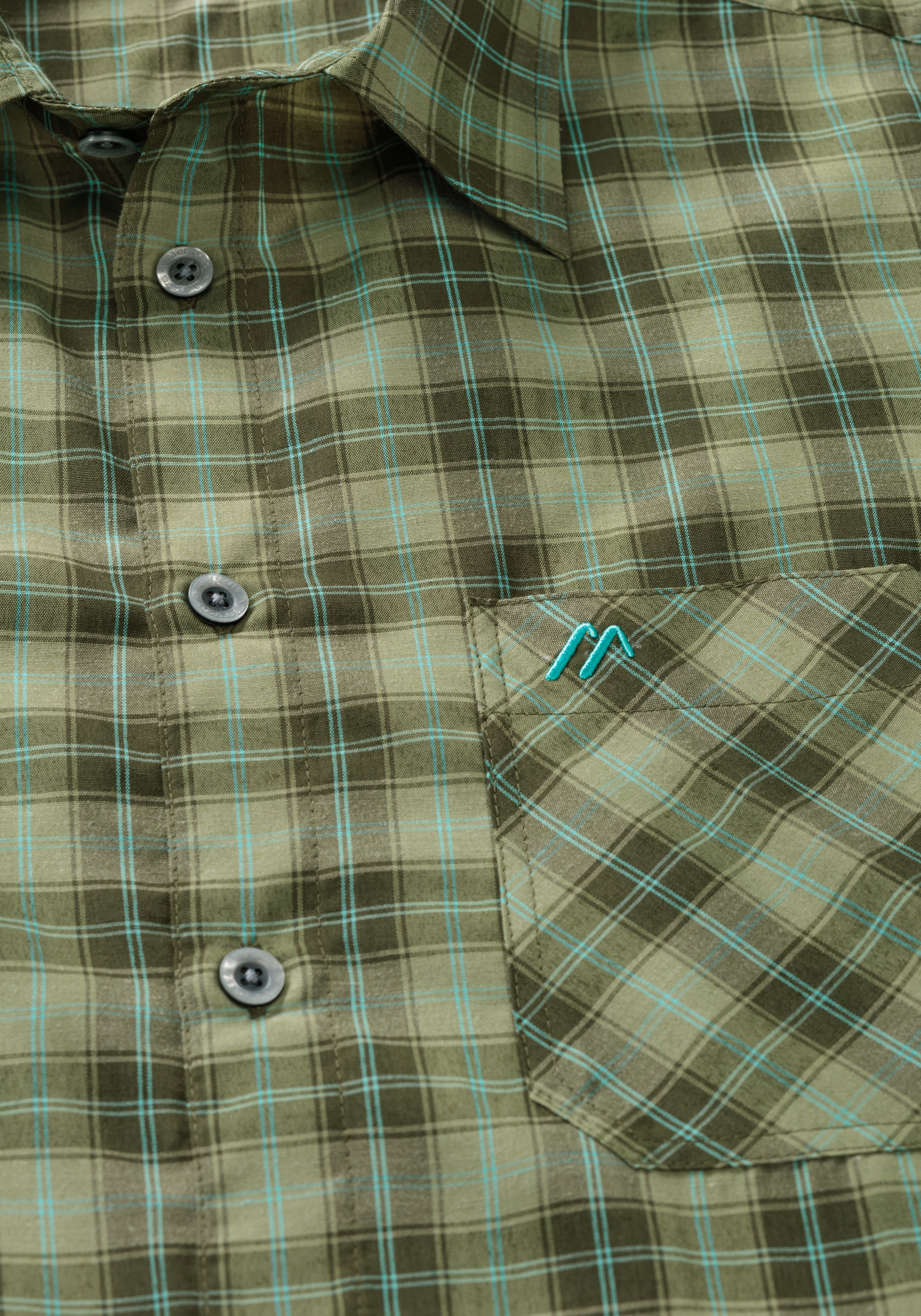 Maier Sports Funktionshemd "Mauro" Herren Hemd kurzarm, karriertes Freizeit günstig online kaufen