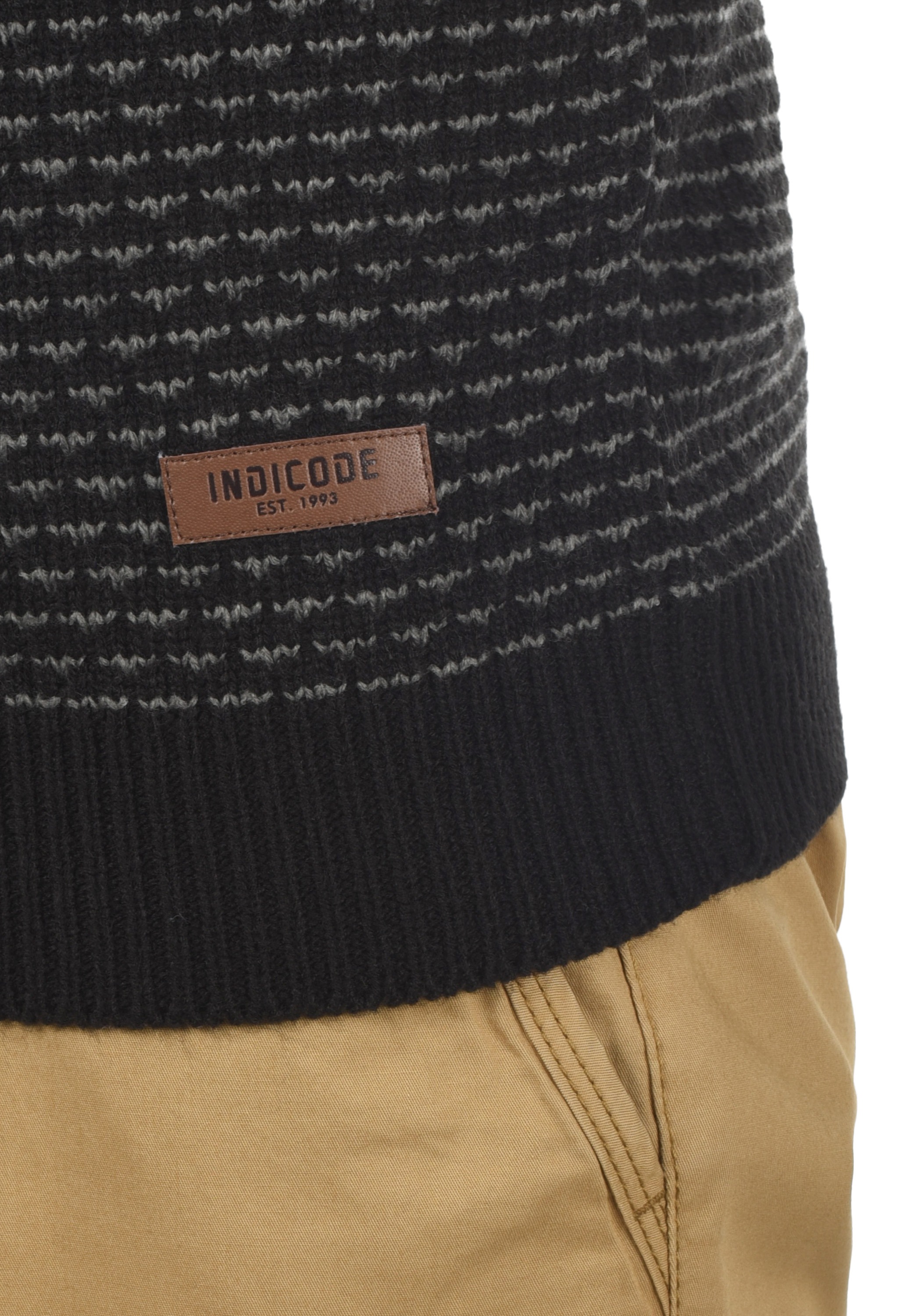 Indicode Strickfleece-Pullover »Strickpullover IDCoppler«