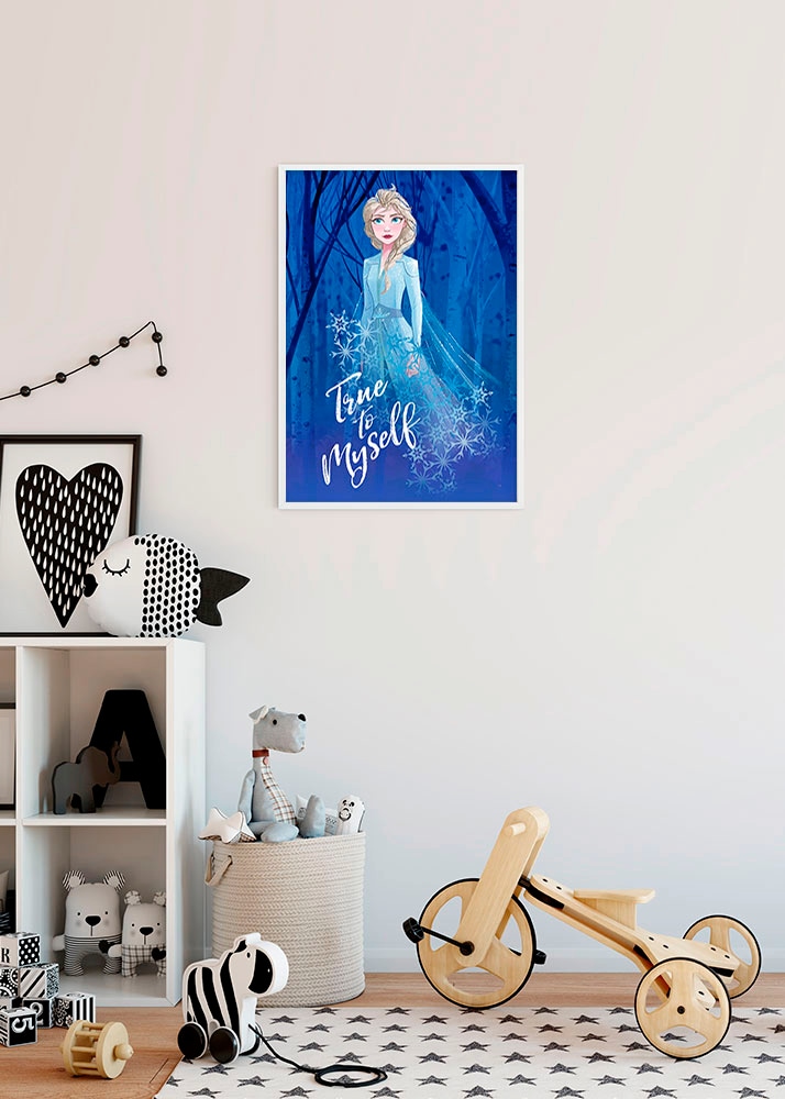 Komar Poster »Frozen 2 Elsa true to myself«, Disney, (1 St.), Kinderzimmer, Schlafzimmer, Wohnzimmer