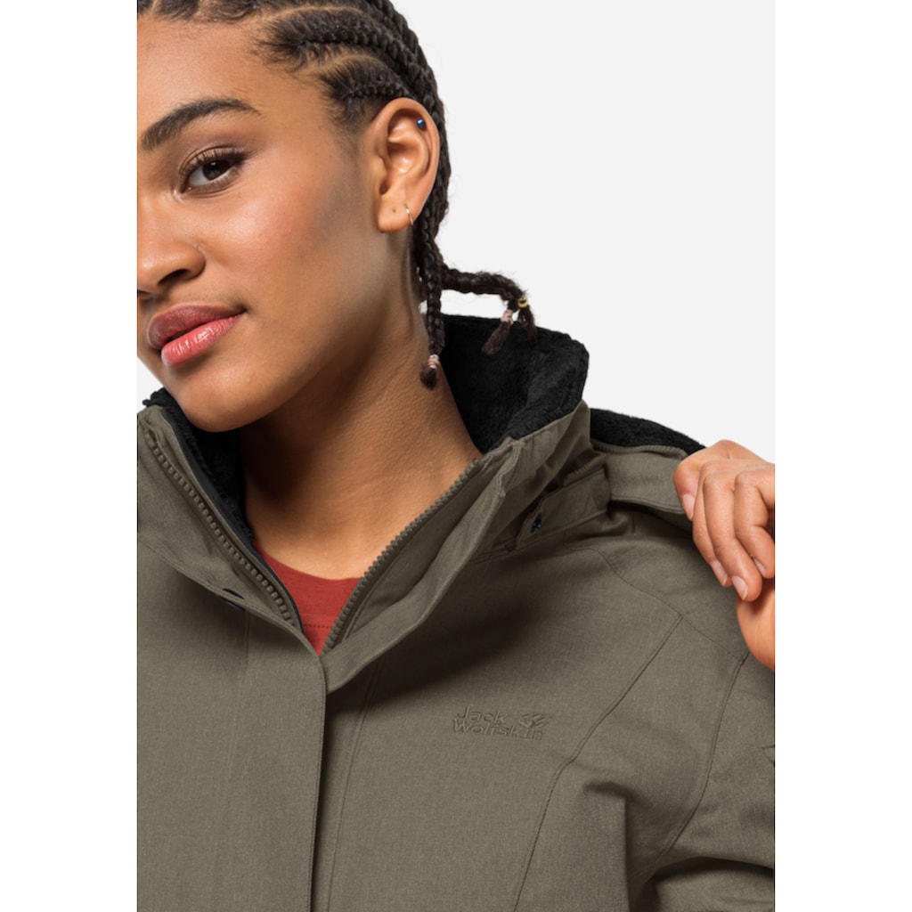 Jack Wolfskin Winterjacke »PARK AVENUE JACKET«, mit Kapuze