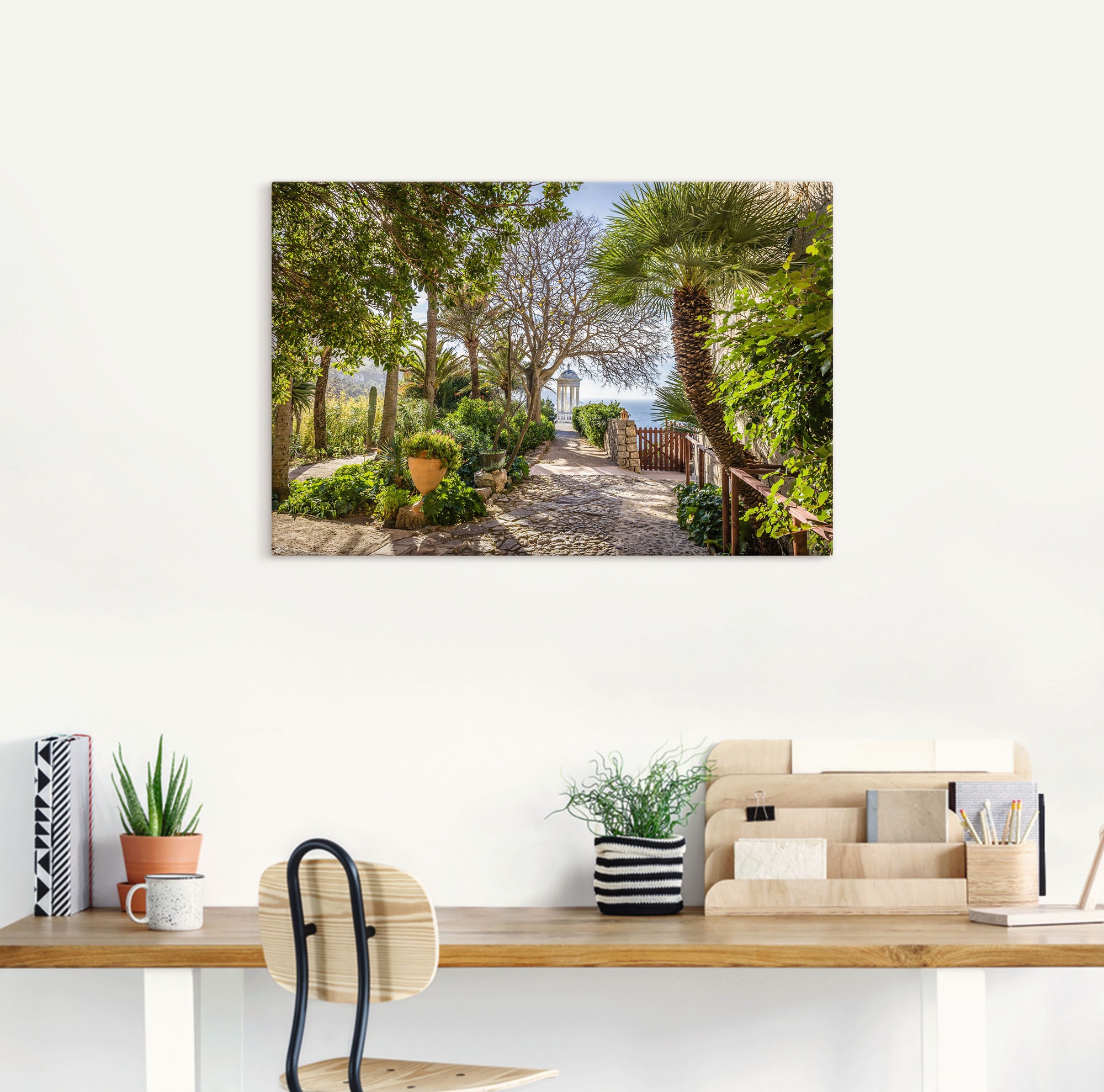 Artland Wandbild »Garten Son Marroig bei DeiÃ , Mallorca«, Gartenbilder, (1 St.), als Alubild, Outdoorbild, Leinwandbild, Poster in verschied. Größen