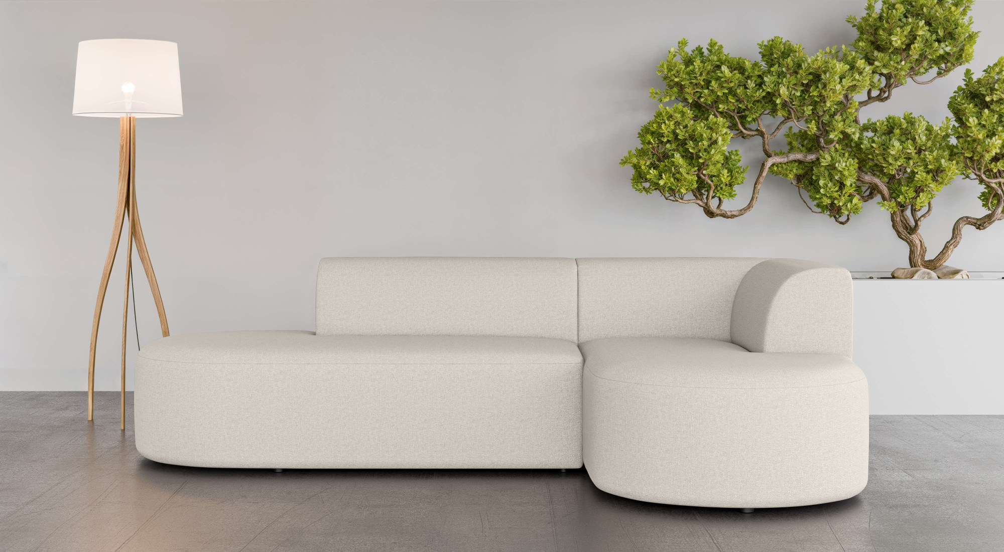 OTTO home Ecksofa "Ecksofa Tvinne mit Ottomane links oder rechts bestellbar" L-Form, mit Wellenunterfederung, BxTxH 260x170x73 cm