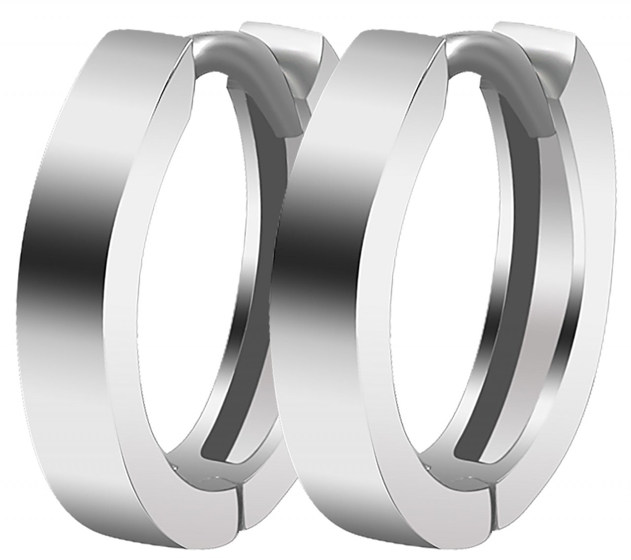Paar Creolen ADELIA´S "Damen Creolen aus poliertem 925 Sterling Silber Ø 10 mm", silber, Ohrringe, Damen, Damen, Silber 925 (Sterlingsilber) 4