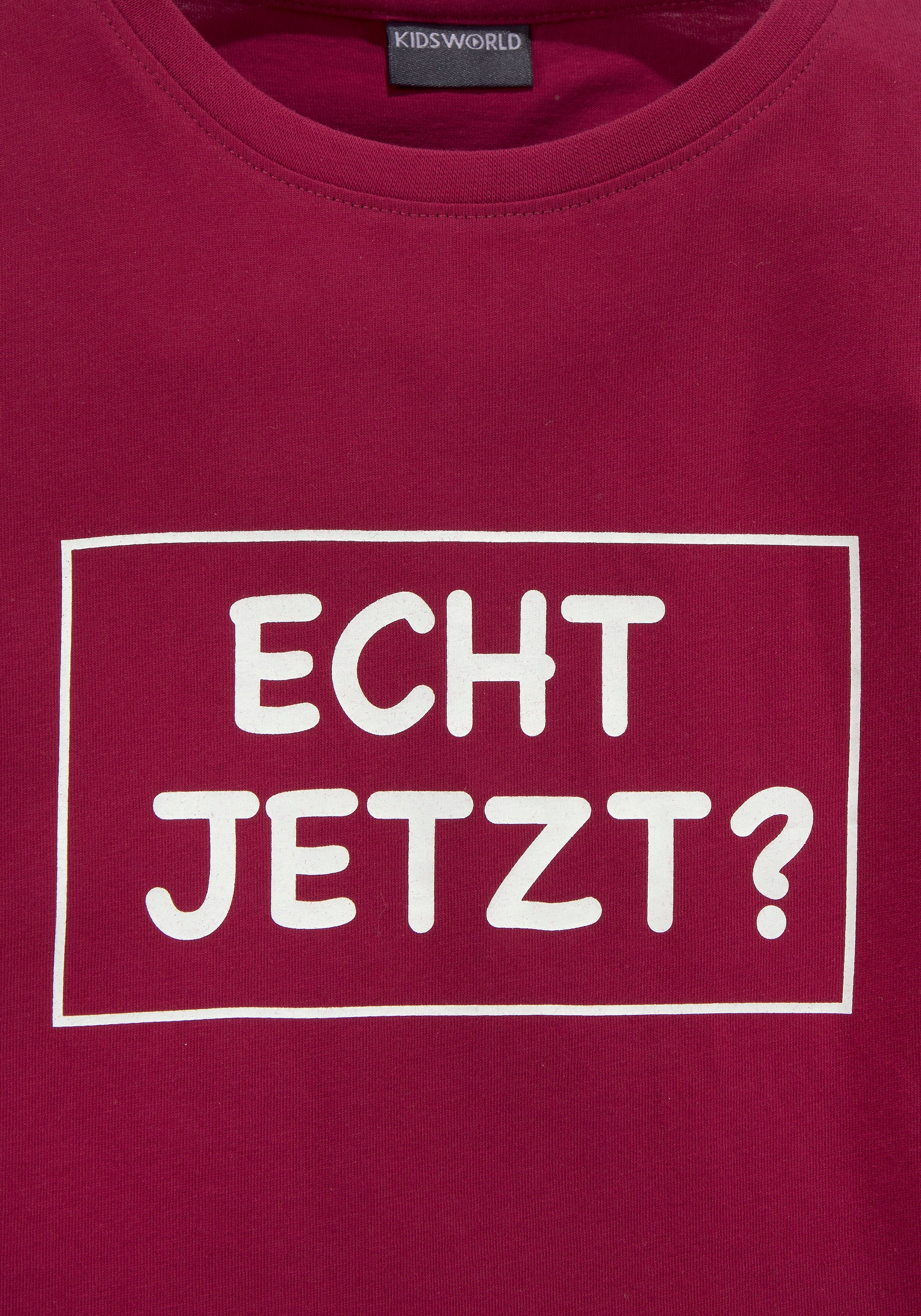 KIDSWORLD Langarmshirt »ECHT JETZT?«, Druck kaufen | BAUR | Mädchen