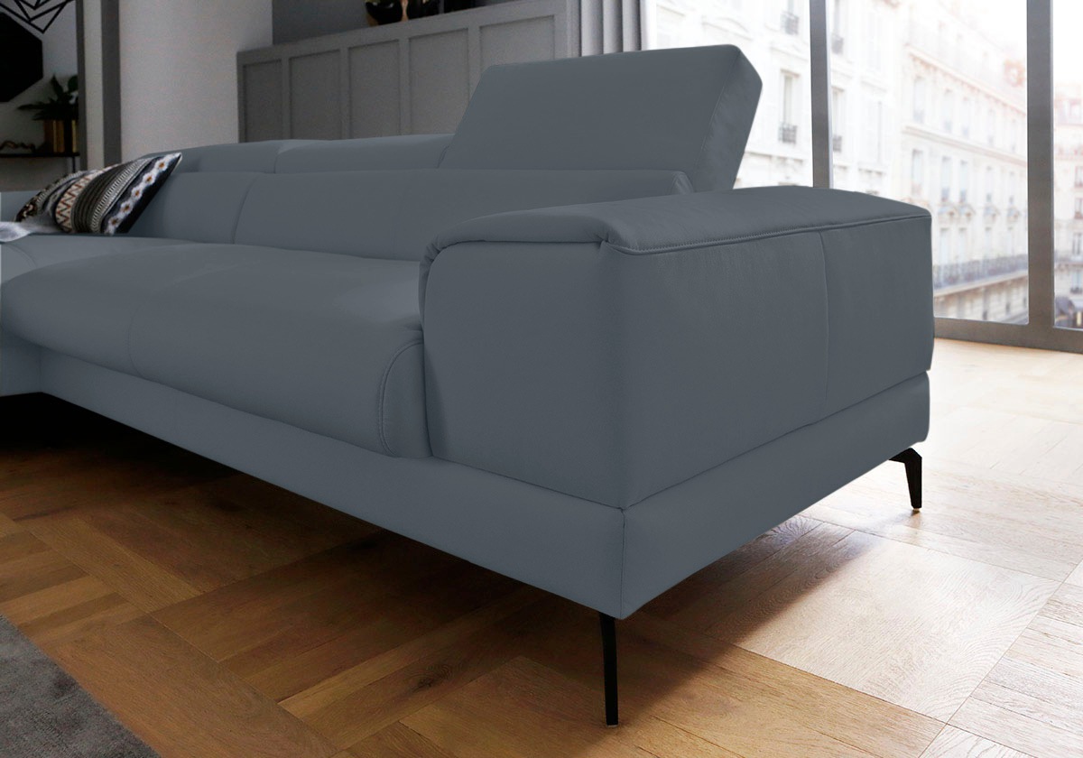 Thumbnail - W.SCHILLIG Ecksofa "piedroo, Designsofa mit tollem Sitzkomfort, L-Form", Kopfteilverstellung, wahlweise mit Sitztiefenve...