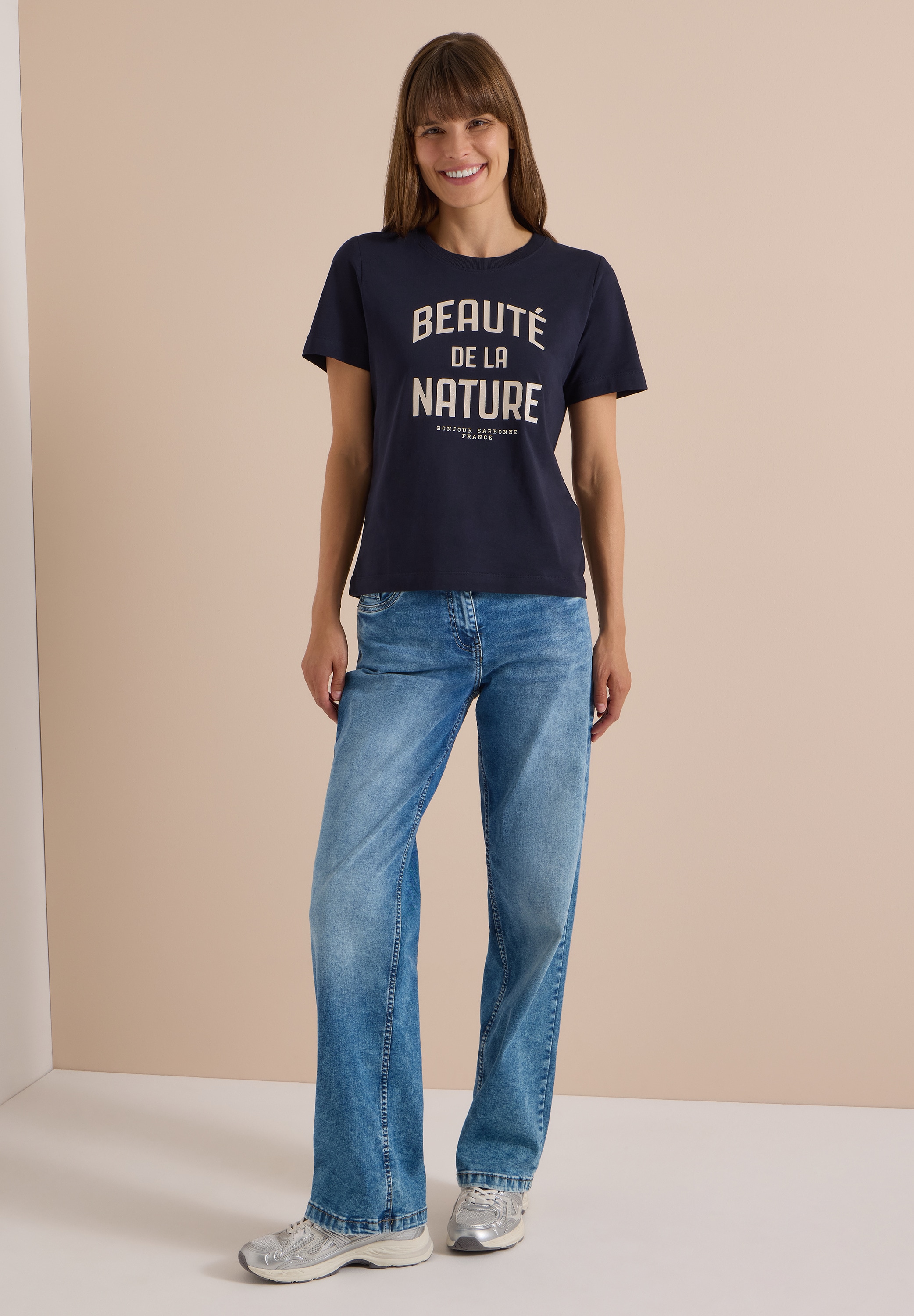 Cecil T-Shirt aus reiner Baumwolle