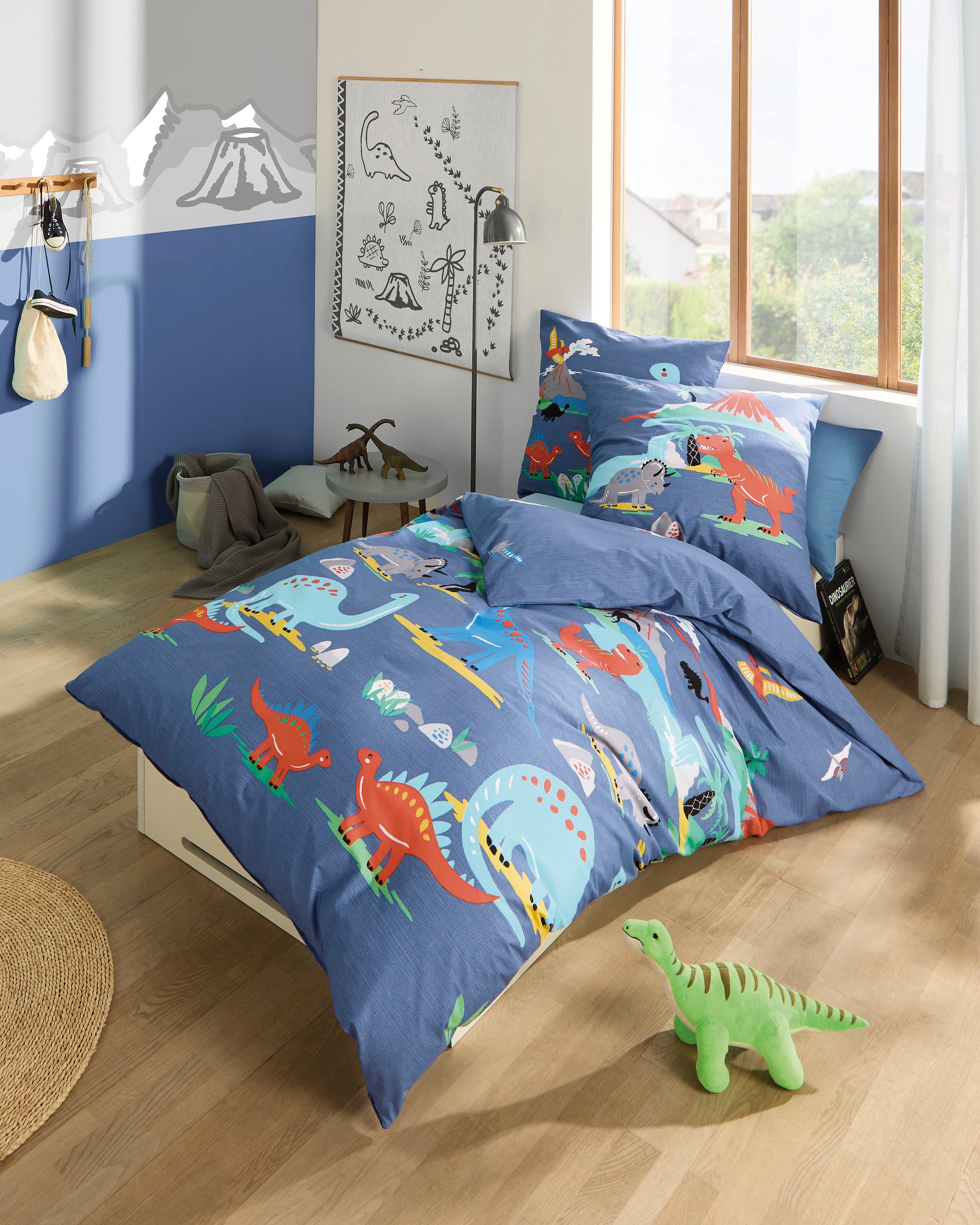 Kaeppel Kinderbettwäsche "Dinosaurus" 2 Stk. Mit Dinosaurier
