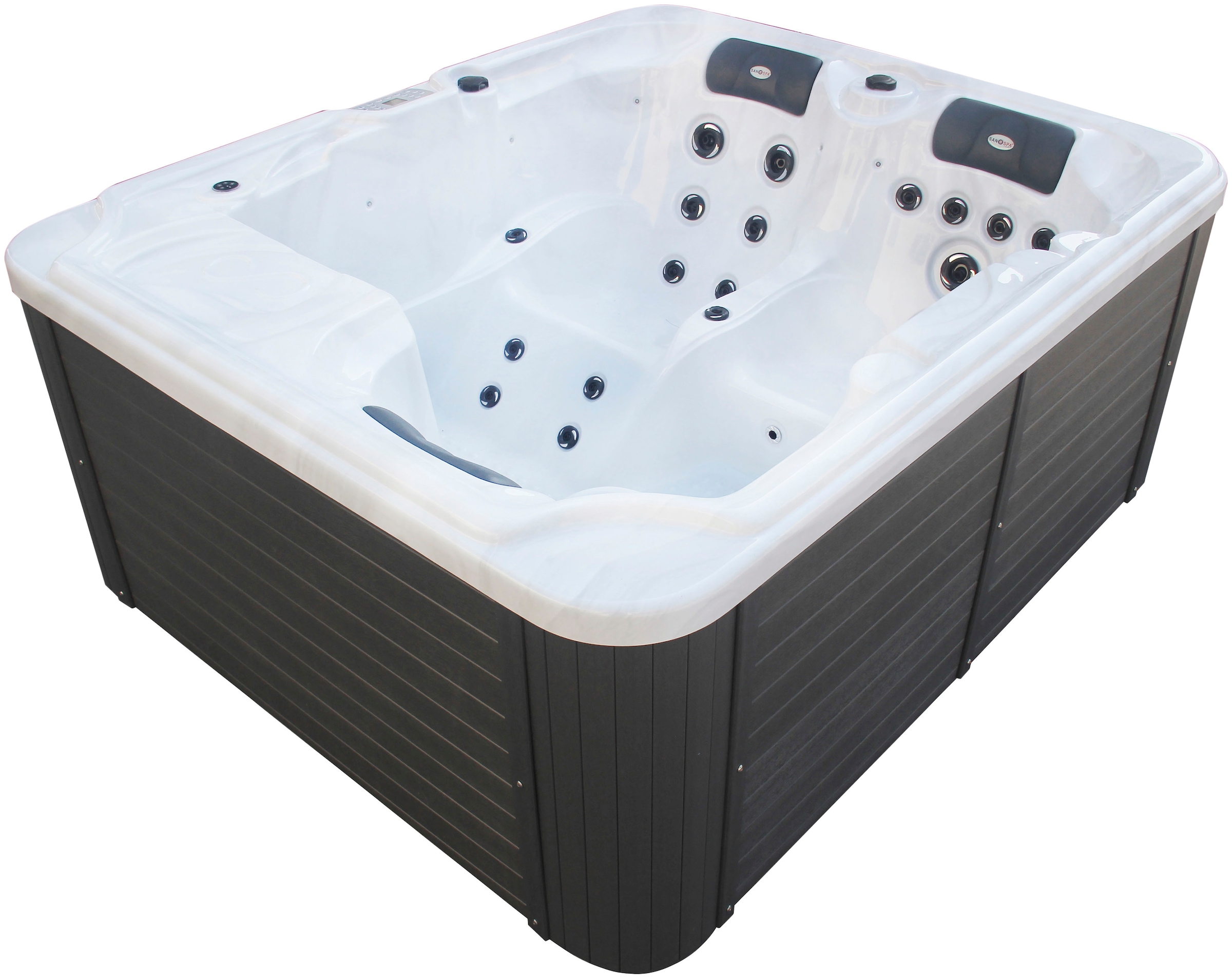 Sanotechnik Whirlpool »OASIS«, (Set), 208x175x90 cm, inkl. Einstiegsleiter und Abdeckung