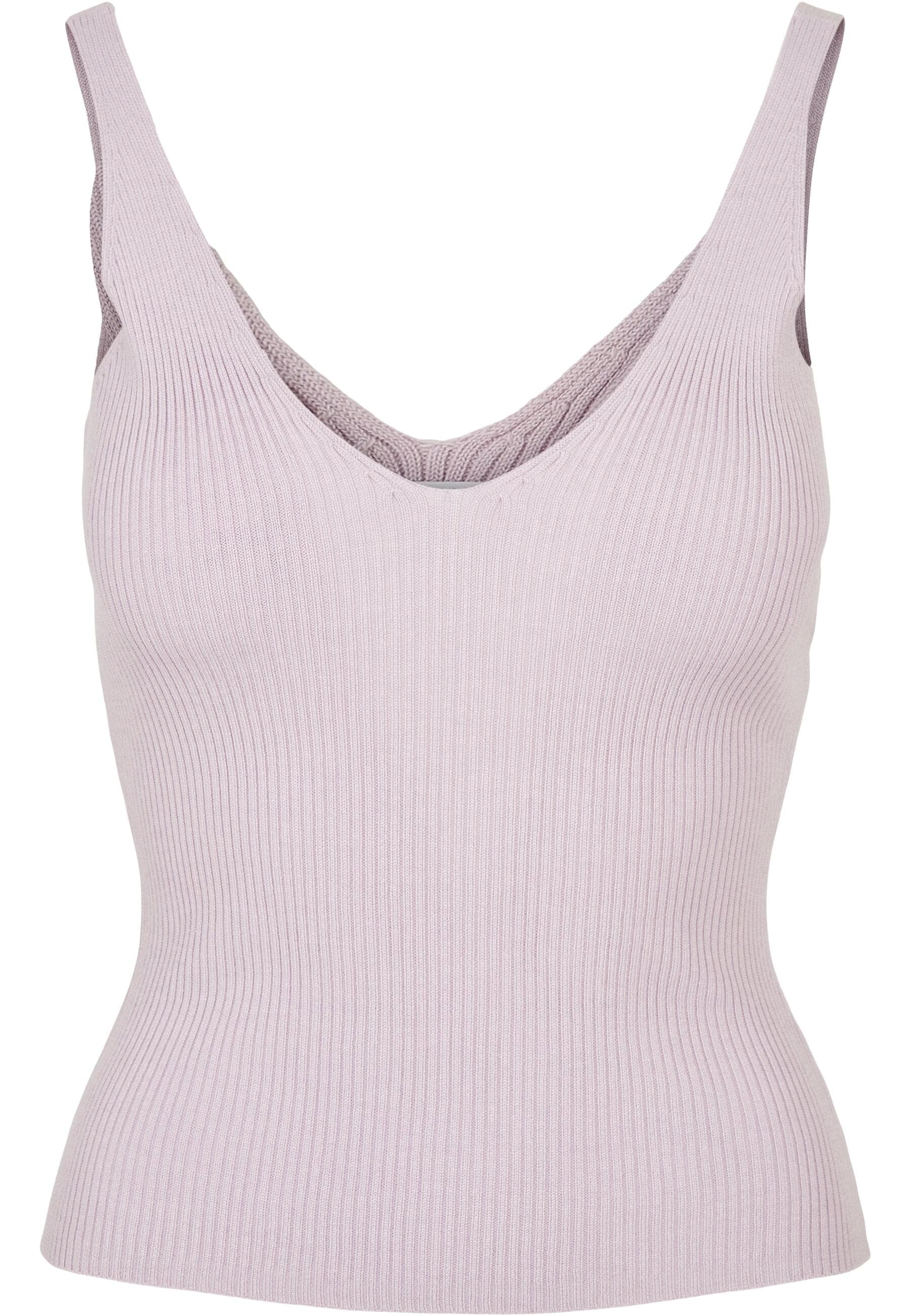 URBAN CLASSICS Muskelshirt »Urban Classics Damen Ladies Rib Knit Top«, (1 tlg.)