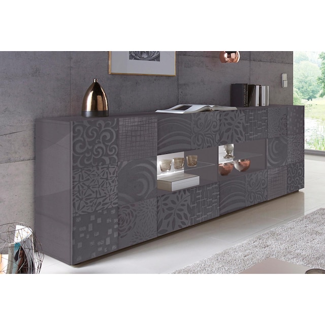 LC Sideboard »Miro«, Breite 241 cm mit dekorativem Siebdruck | BAUR