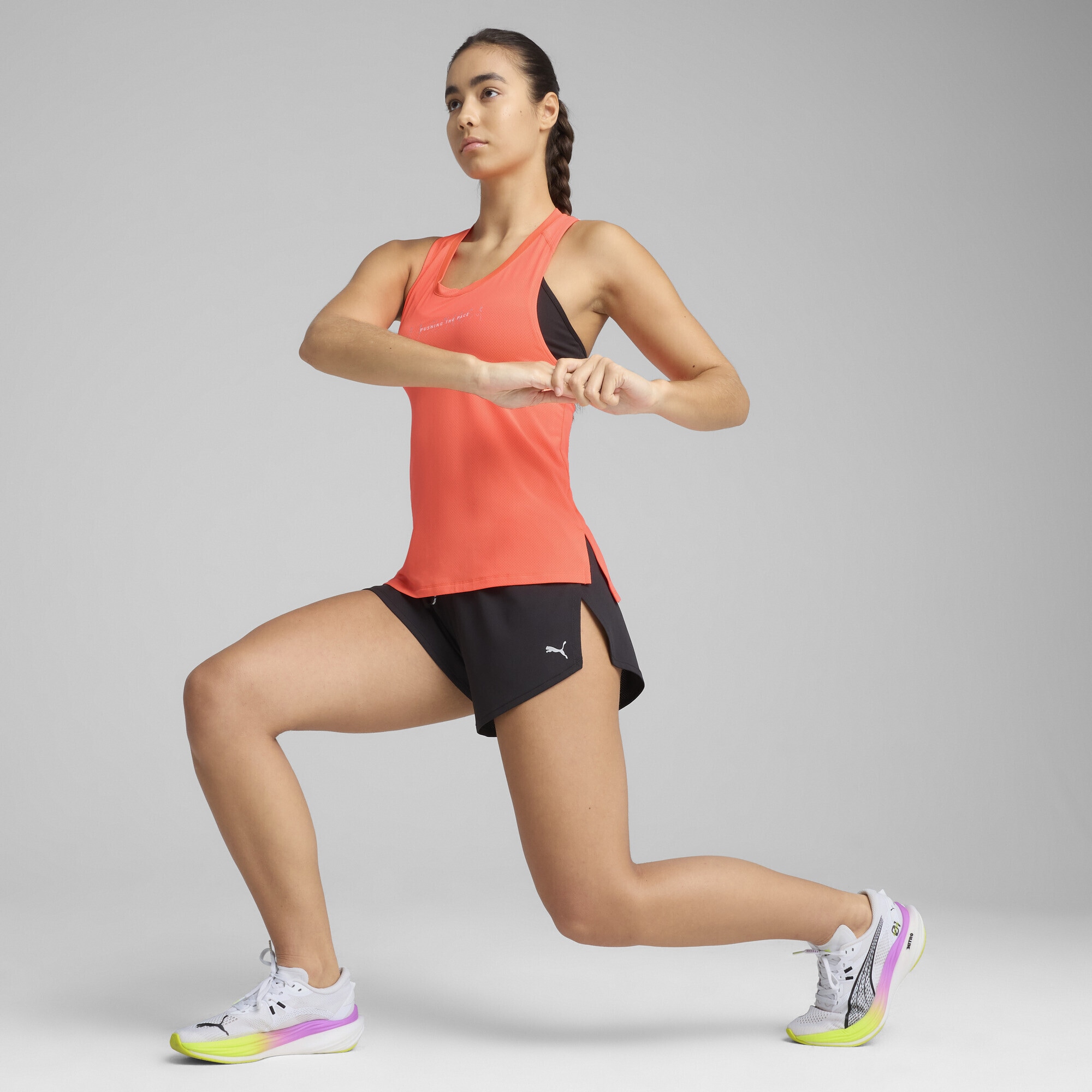 PUMA Laufshirt »RUN GRAPHIC Mesh Singlet Damen«
