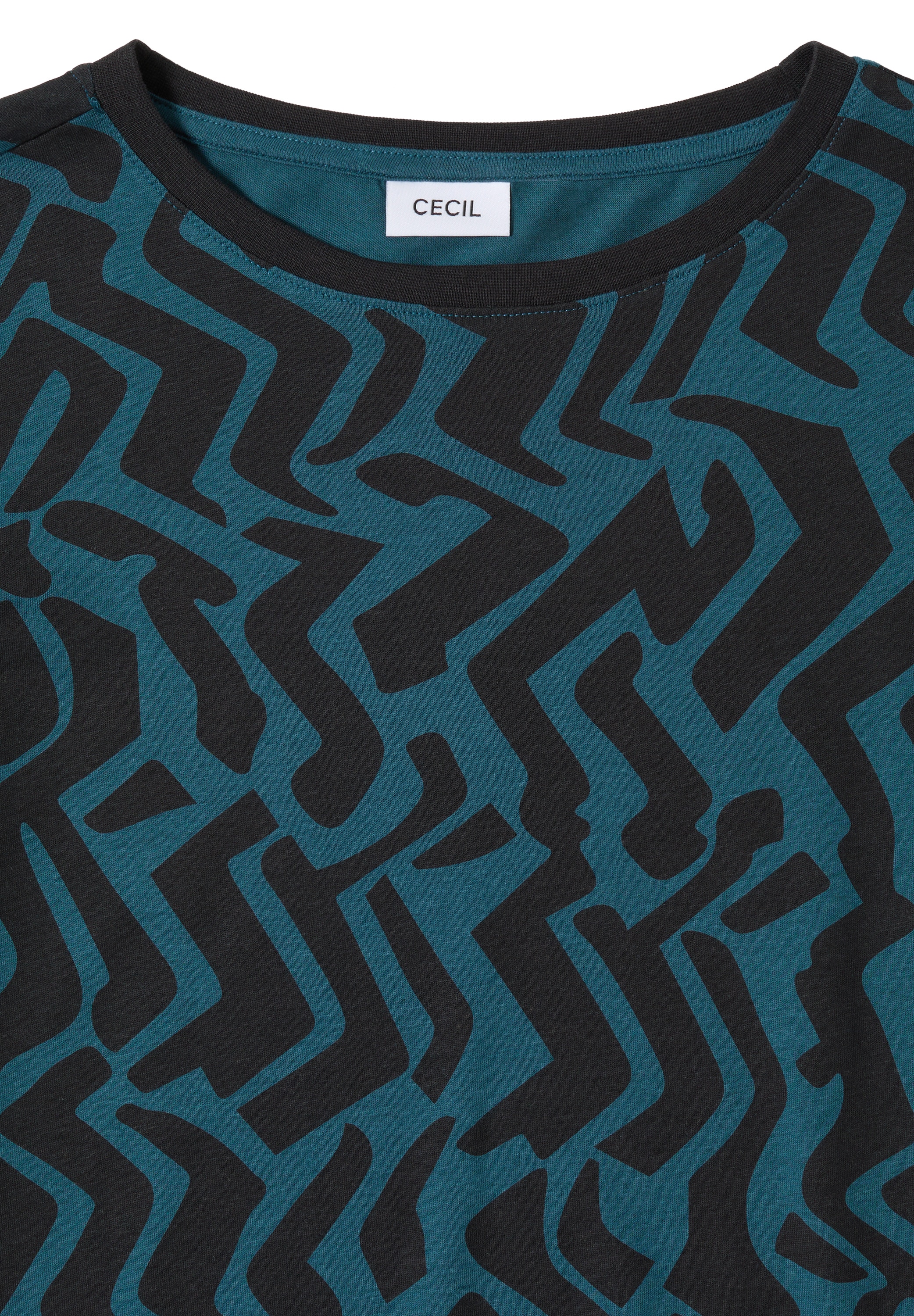 Cecil Langarmshirt mit grafischem Muster