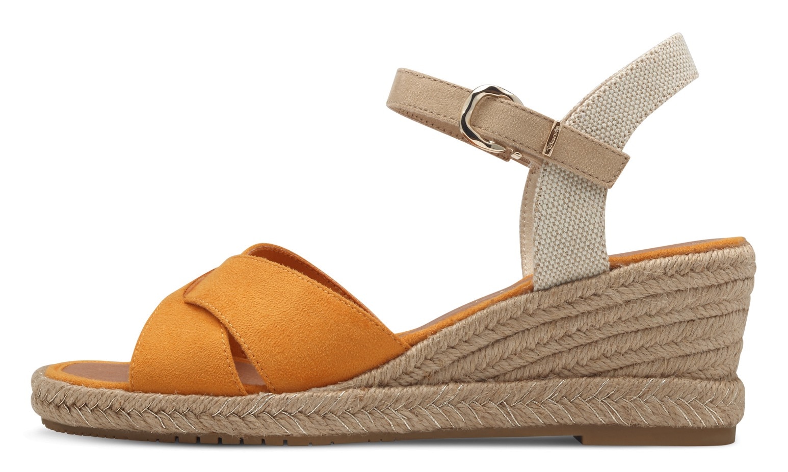 Tamaris Keilsandalette, Riemchensandale, Sommerschuh mit modischer Kreuzbandage