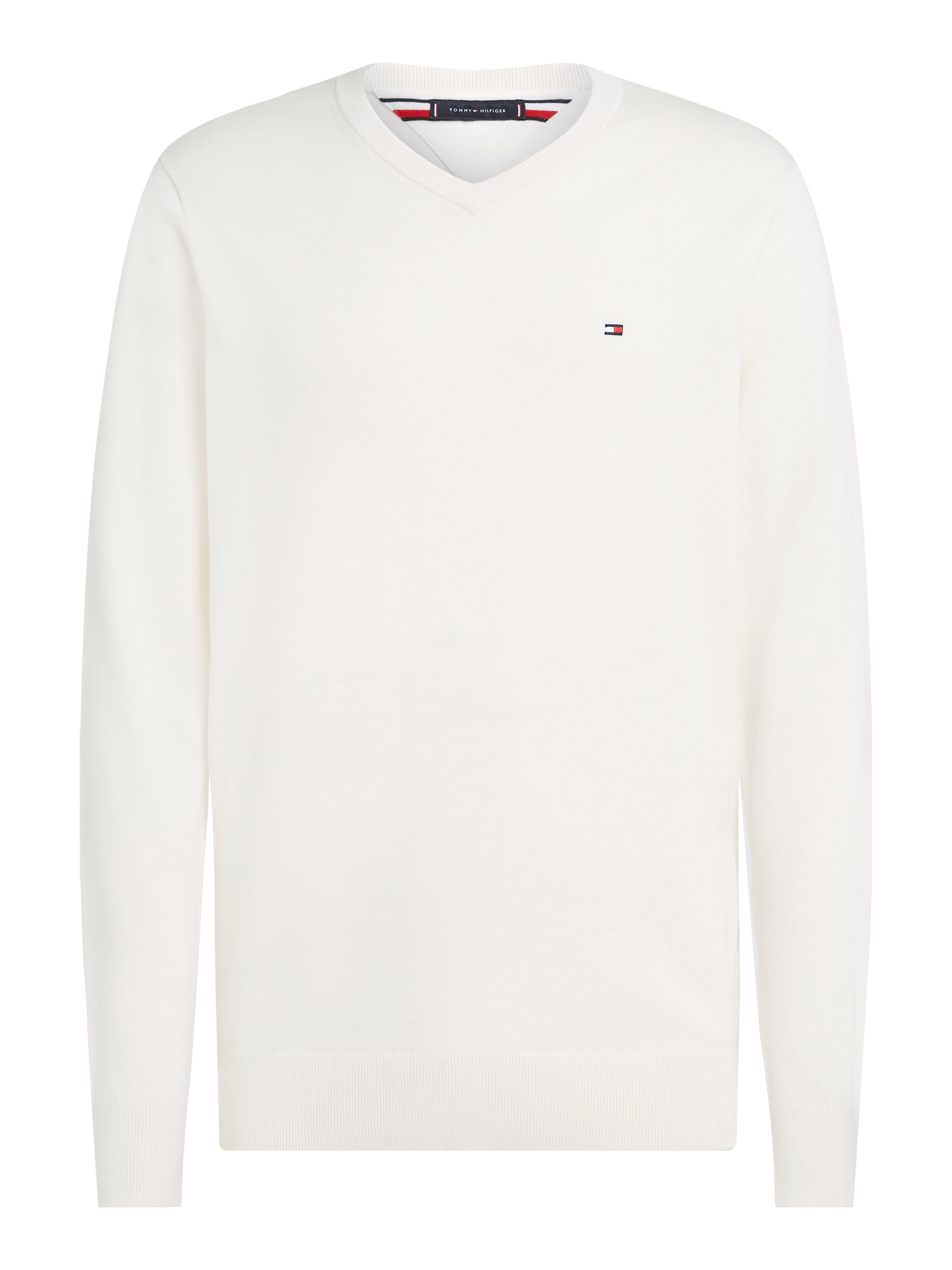 Tommy Hilfiger Strickpullover »ESSENTIAL COTTON V NECK«
