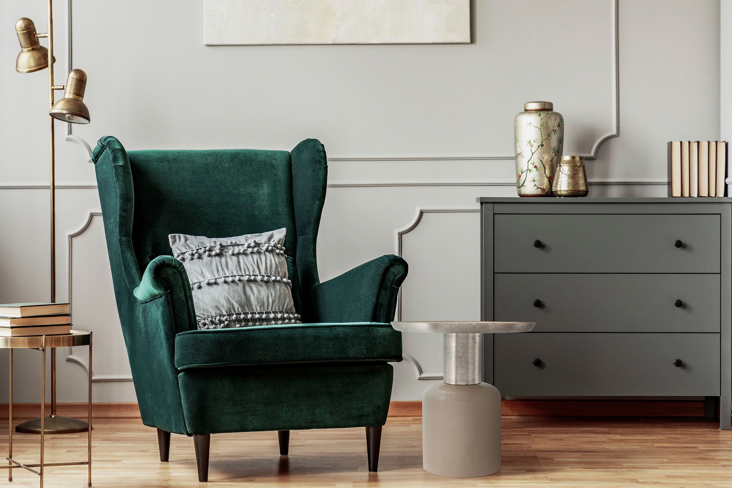 Kayoom Beistelltisch »Art Deco 825, Abstelltisch aus Metall,funktional und stabil«, (1 St.), Dekorativ, glanzvolle Lackierung, stilvolles Design