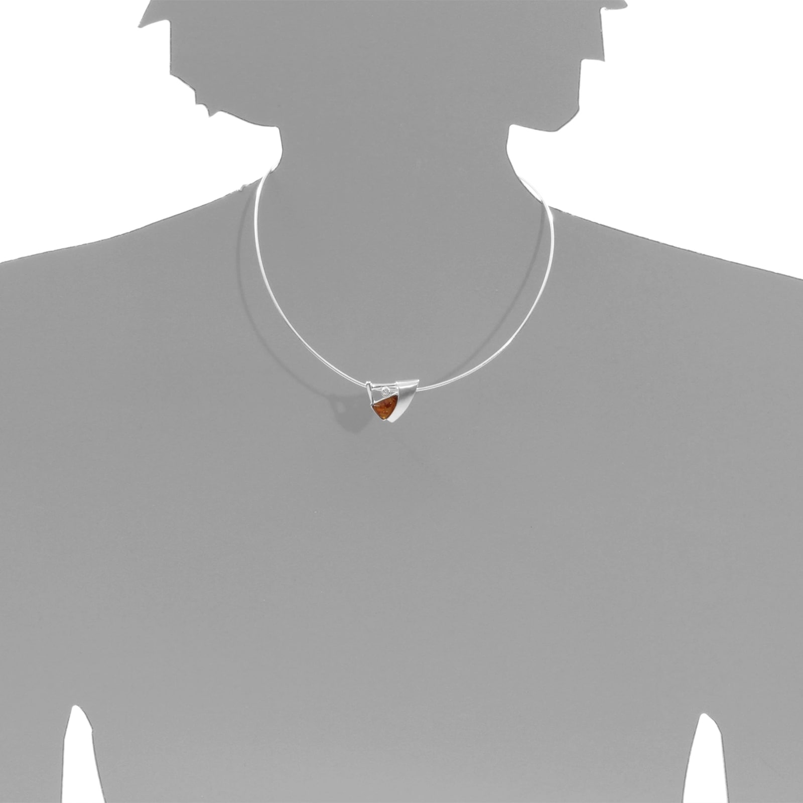 OSTSEE-SCHMUCK Kettenanhänger »- Gleiter-Sigri - Silber 925/000 - Bernstein«