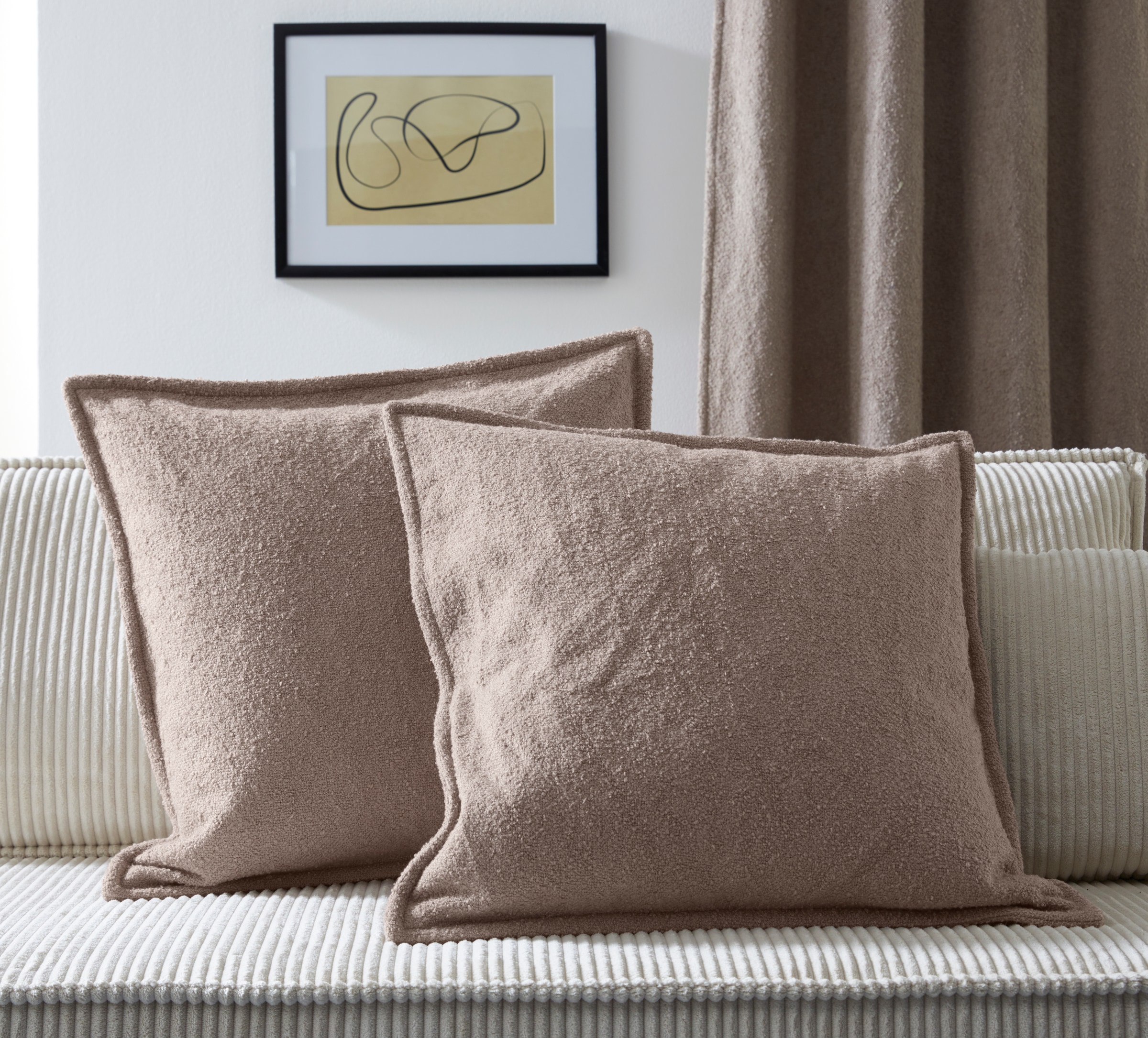 homsy by Ana Johnson Dekokissen "Bouclea" 2 er-Set, Dekokissen, 50 x 50 cm günstig online kaufen