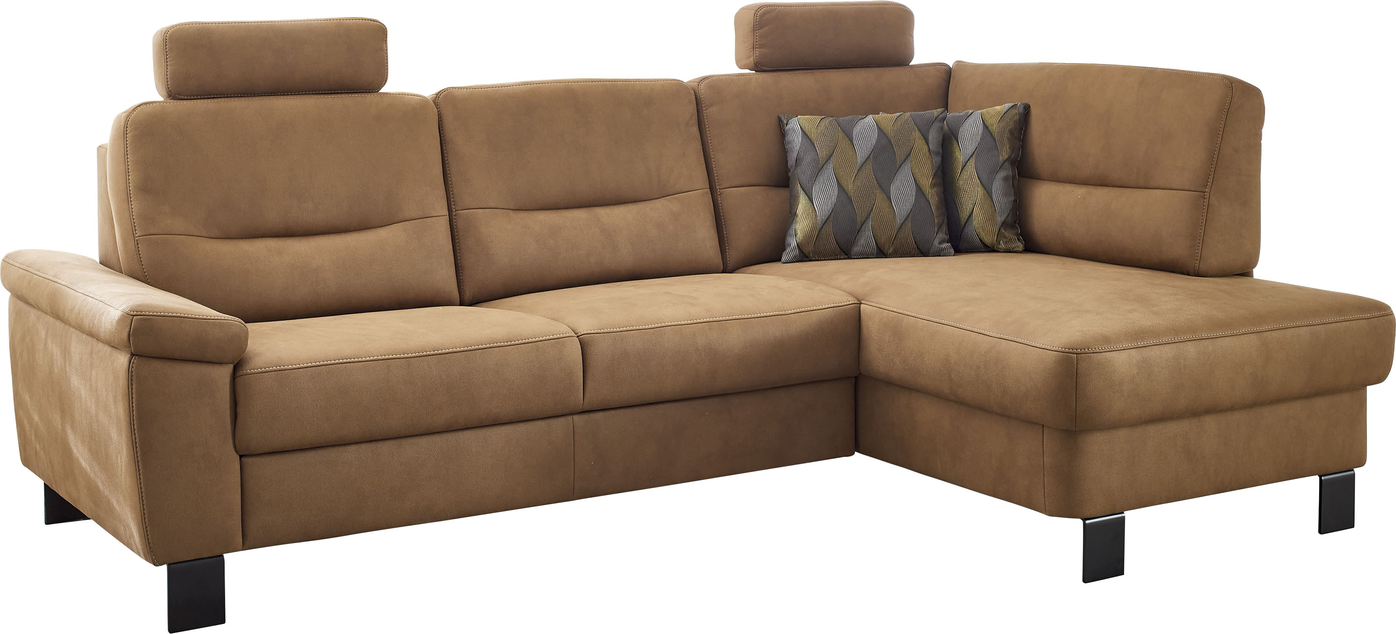 Die PlanBar Ecksofa "PP-PF23172 L-Form, Breite 244 cm" Eckgarnitur mit besonders kleinem Stellmaß ca. 160 x 244 cm