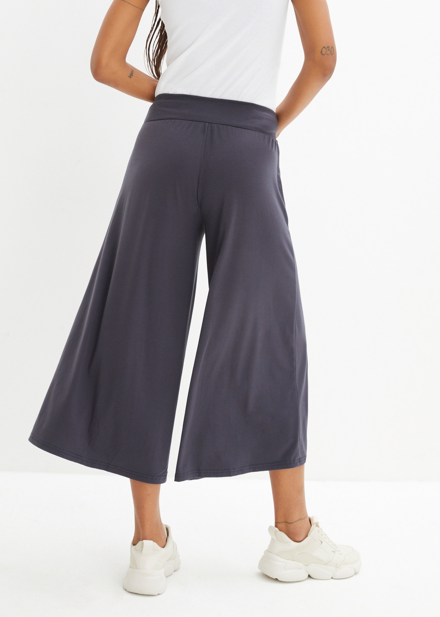 bonprix Culotte mit breitem Komfortbund, lockere Passform, extraweite Beine günstig online kaufen