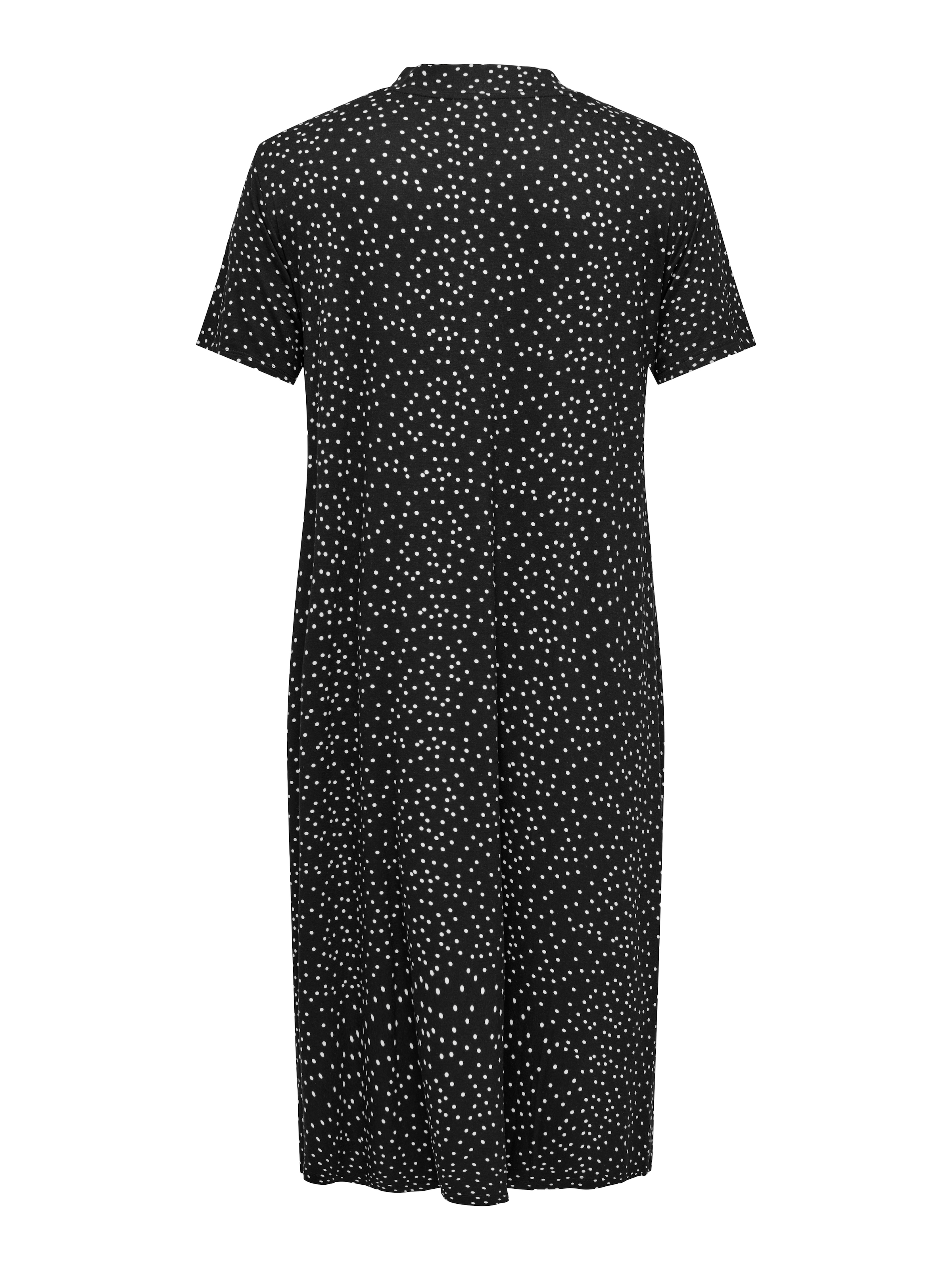ONLY CARMAKOMA Shirtkleid »CARFYRLA LIFE S/S V-NCK BLK AOP DRE NOOS«