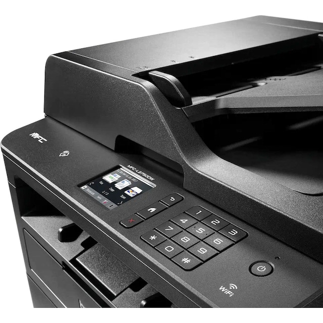 Brother Schwarz-Weiß Laserdrucker »MFC-L2750DW«, Kompaktes 4-in-1  S/W-Multifunktionsgerät mit Duplex-ADF und LAN/WLAN | BAUR