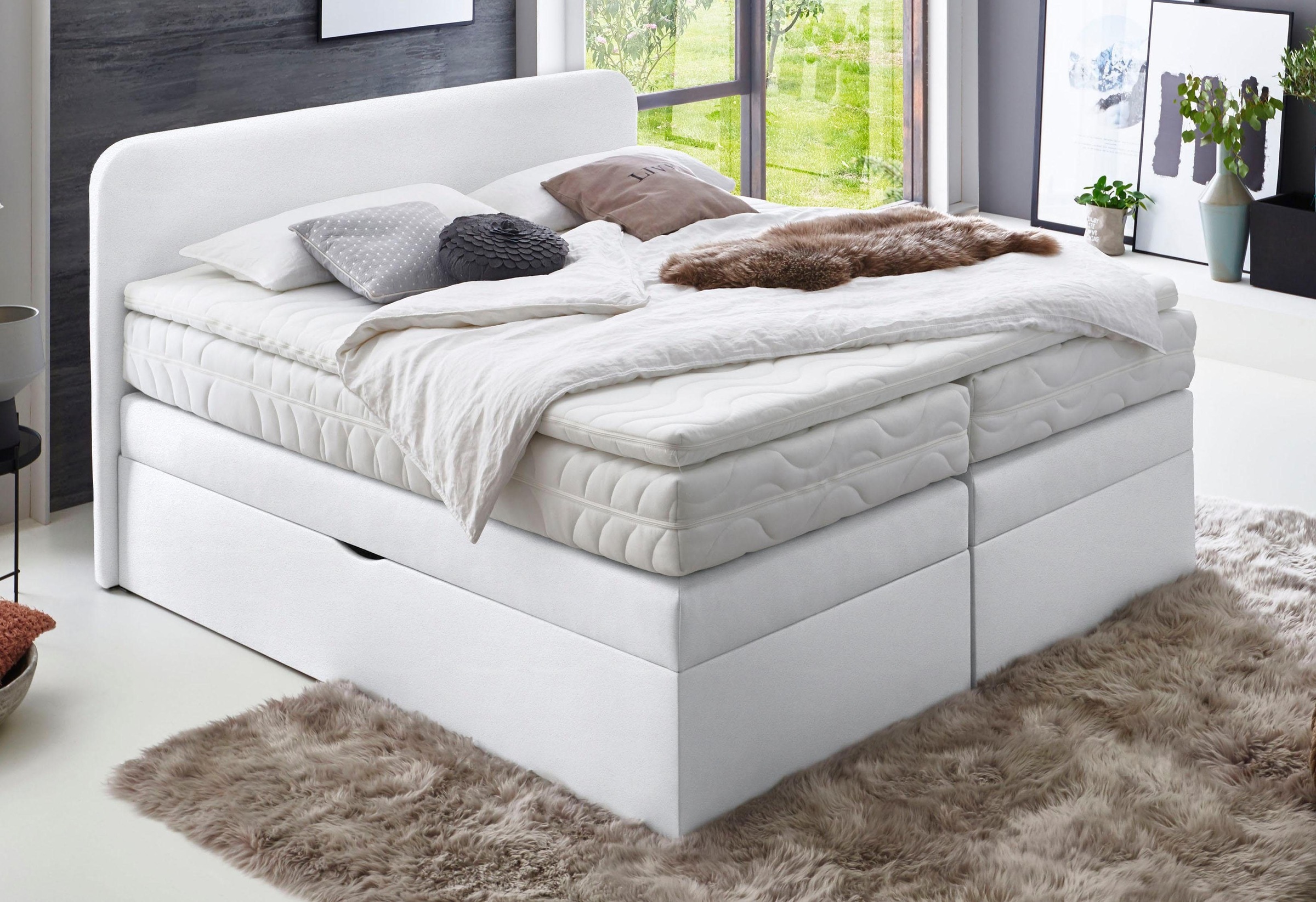 Westfalia Schlafkomfort Boxspringbett wahlweise mit Bettkasten günstig online kaufen