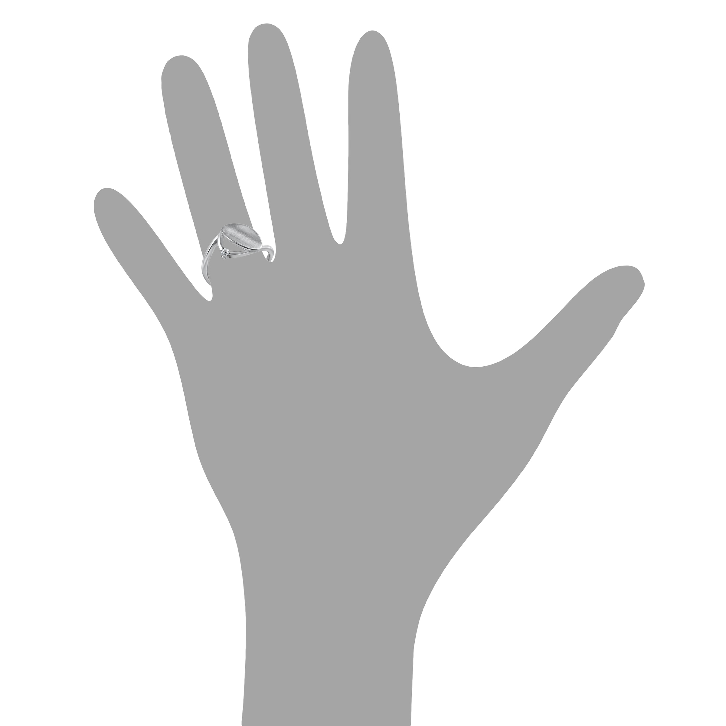 Vivance Fingerring »Silber 925 rhodiniert Zirkonia«