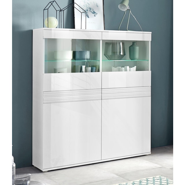 borchardt Möbel Vitrine »Florenz«, Höhe 125 cm | BAUR