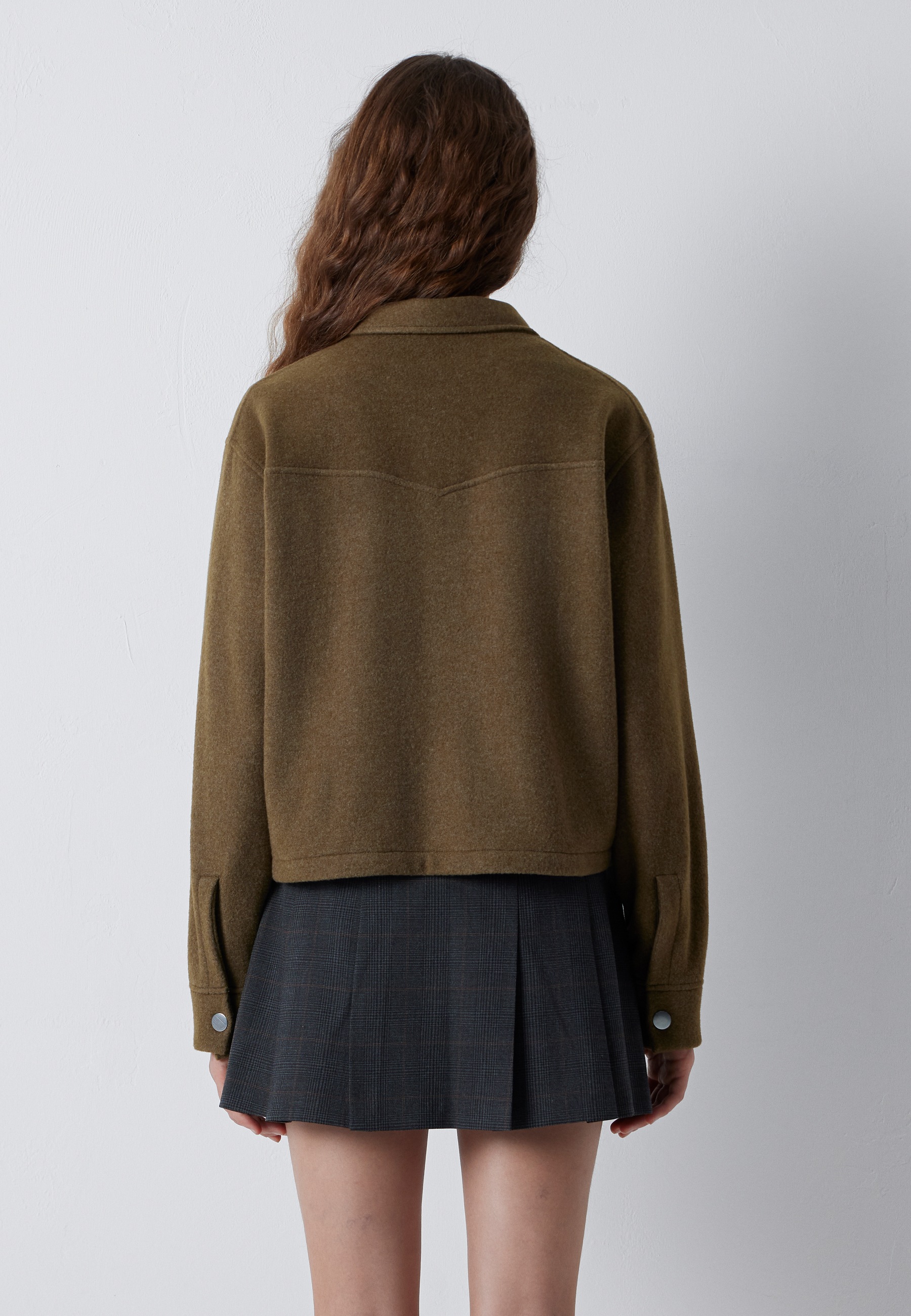 Mavi Polokragenpullover »BUTTON SWEATSHIRT« Overshirt Fleece