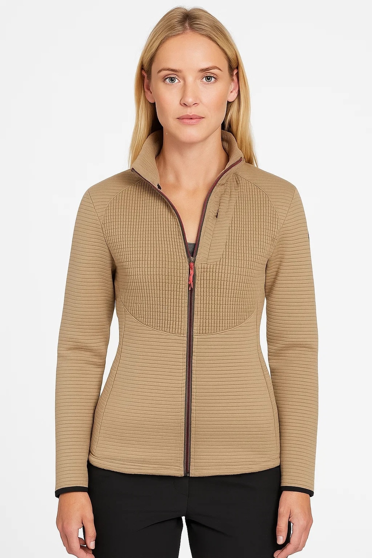 LPO Fleecejacke »Da-Fleecejacke Perle« Superweich, Gitterstruktur, Brusttasche