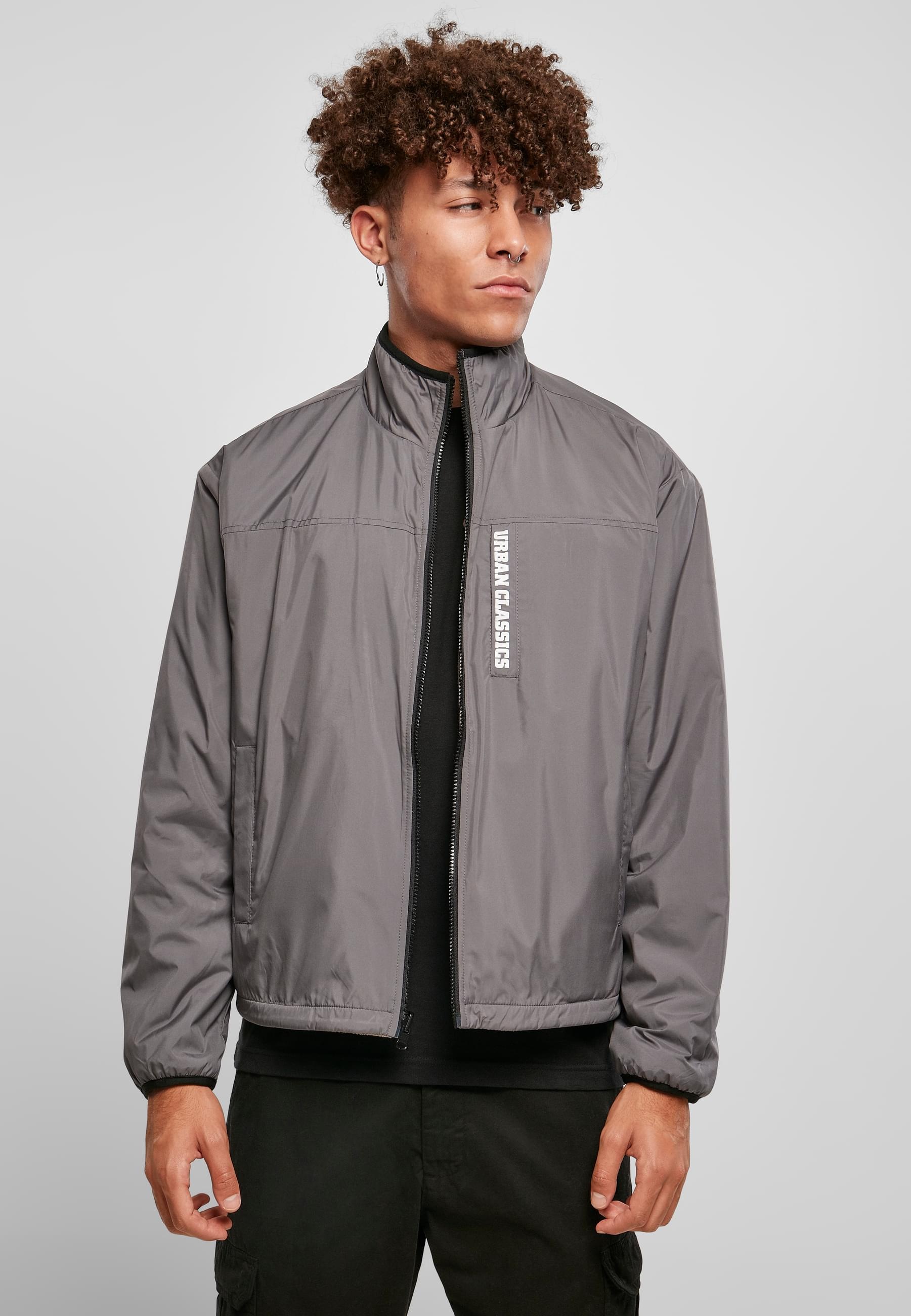 URBAN CLASSICS Allwetterjacke »Urban Classics Herren Reversible Polar Fleece Jacket« 1 Stk. tlg. ohne Kapuze