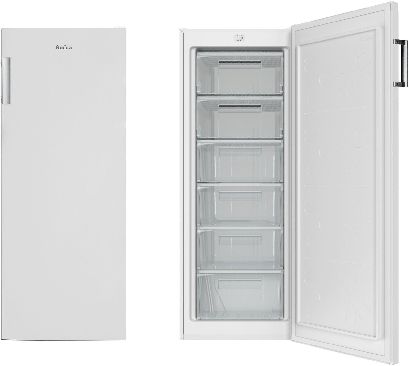 Amica Gefrierschrank »GS 324 180 W«, 144 cm hoch, 54 cm breit