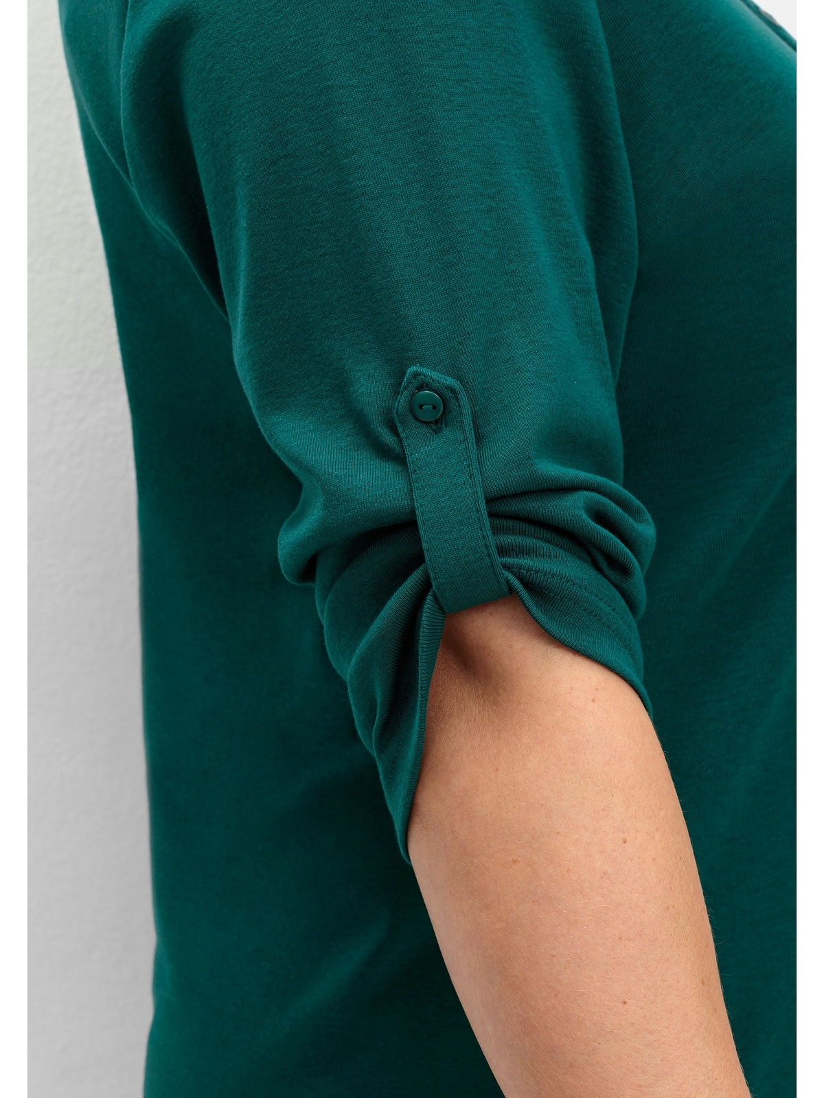 Sheego 3/4-Arm-Shirt »Große Größen«, aus reiner Baumwolle