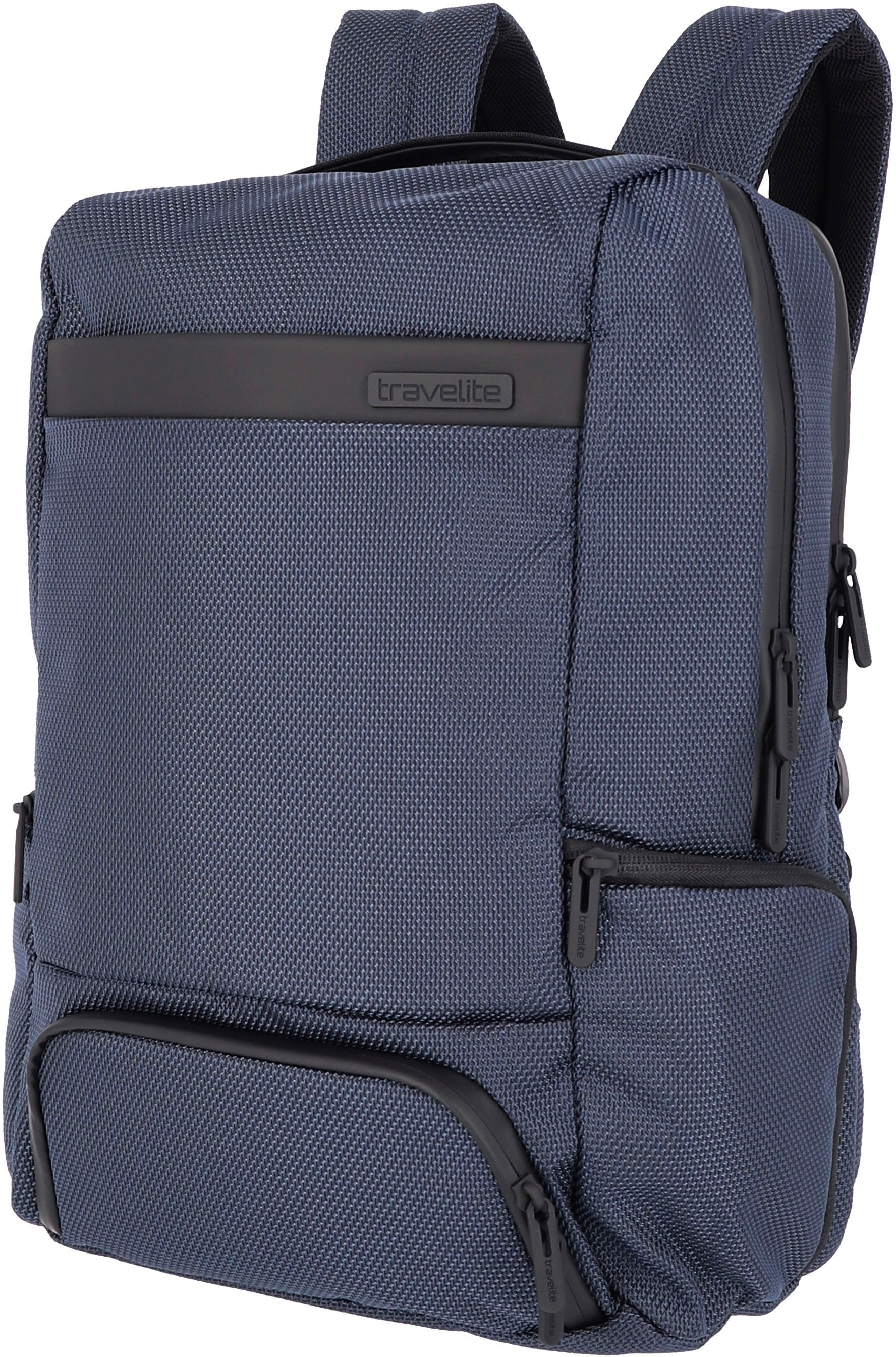 travelite Rucksack "Meet, 41 cm, anthrazit", Arbeitsrucksack Schulrucksack Laptoprucksack mit 15,6-Zoll Laptopfach