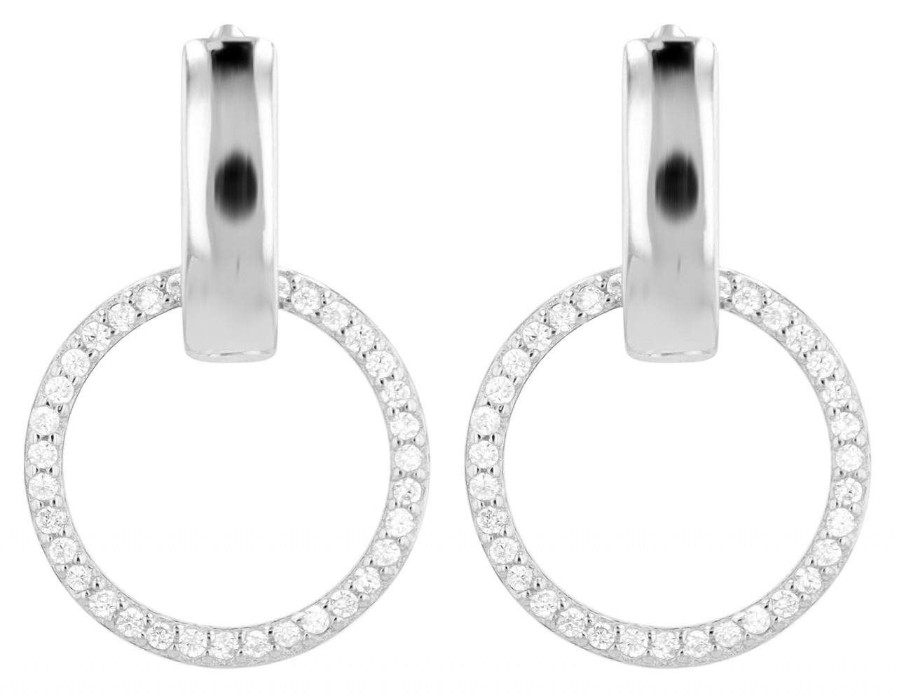 Adelia´s Paar Ohrhänger »Damen Ohrhänger aus 925 Sterling Silber und Zirkonia«