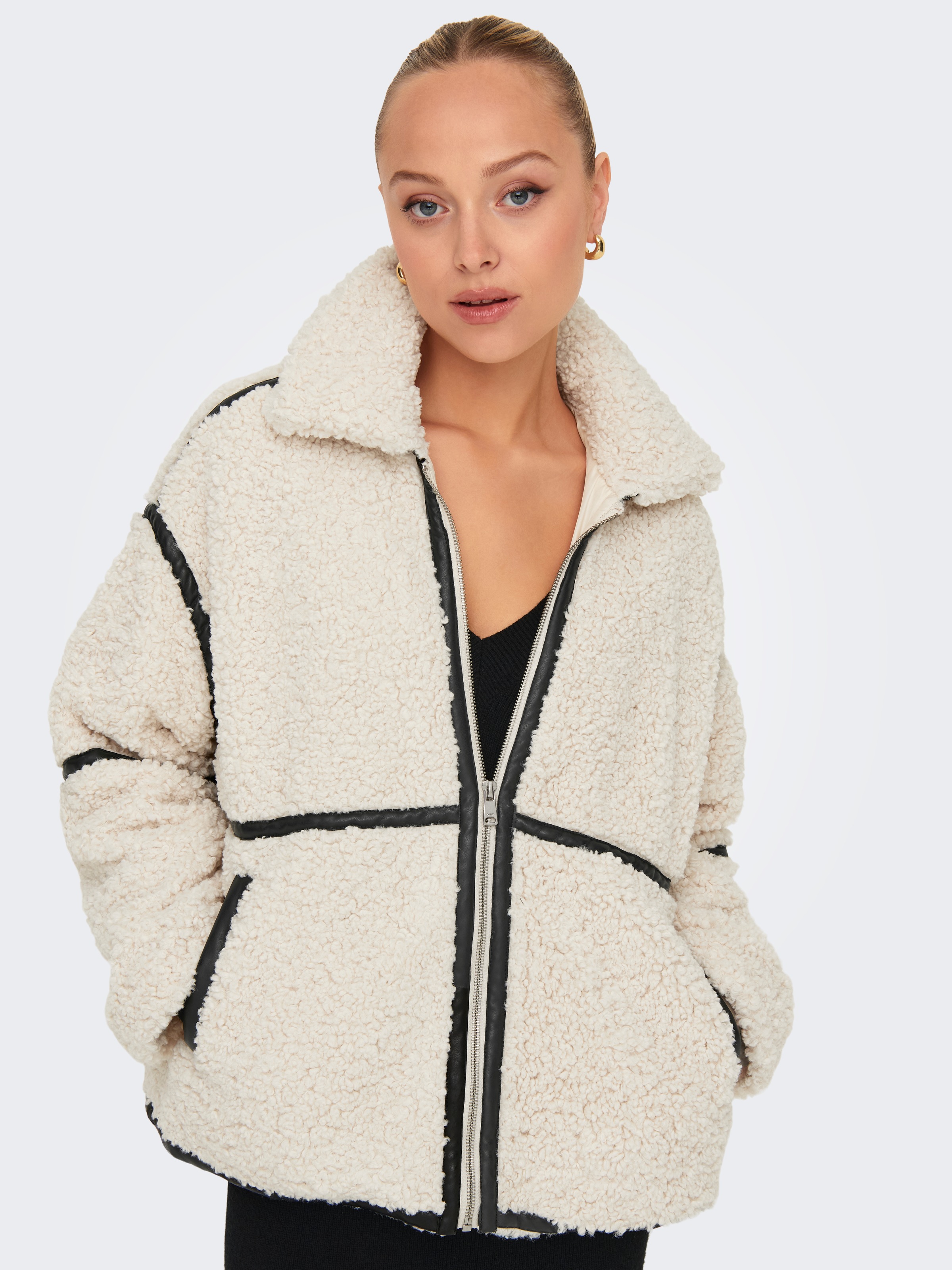 ONLY Plüschjacke »ONLPARIS TEDDY JACKET OTW CC« Kunstfaser