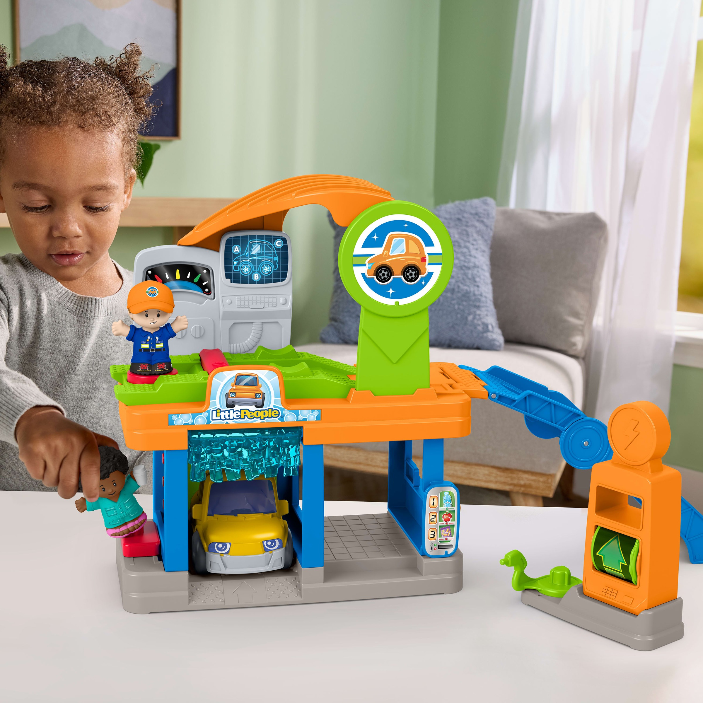 Fisher-Price® Spielwelt »Little People Spaß an der Tankstelle«