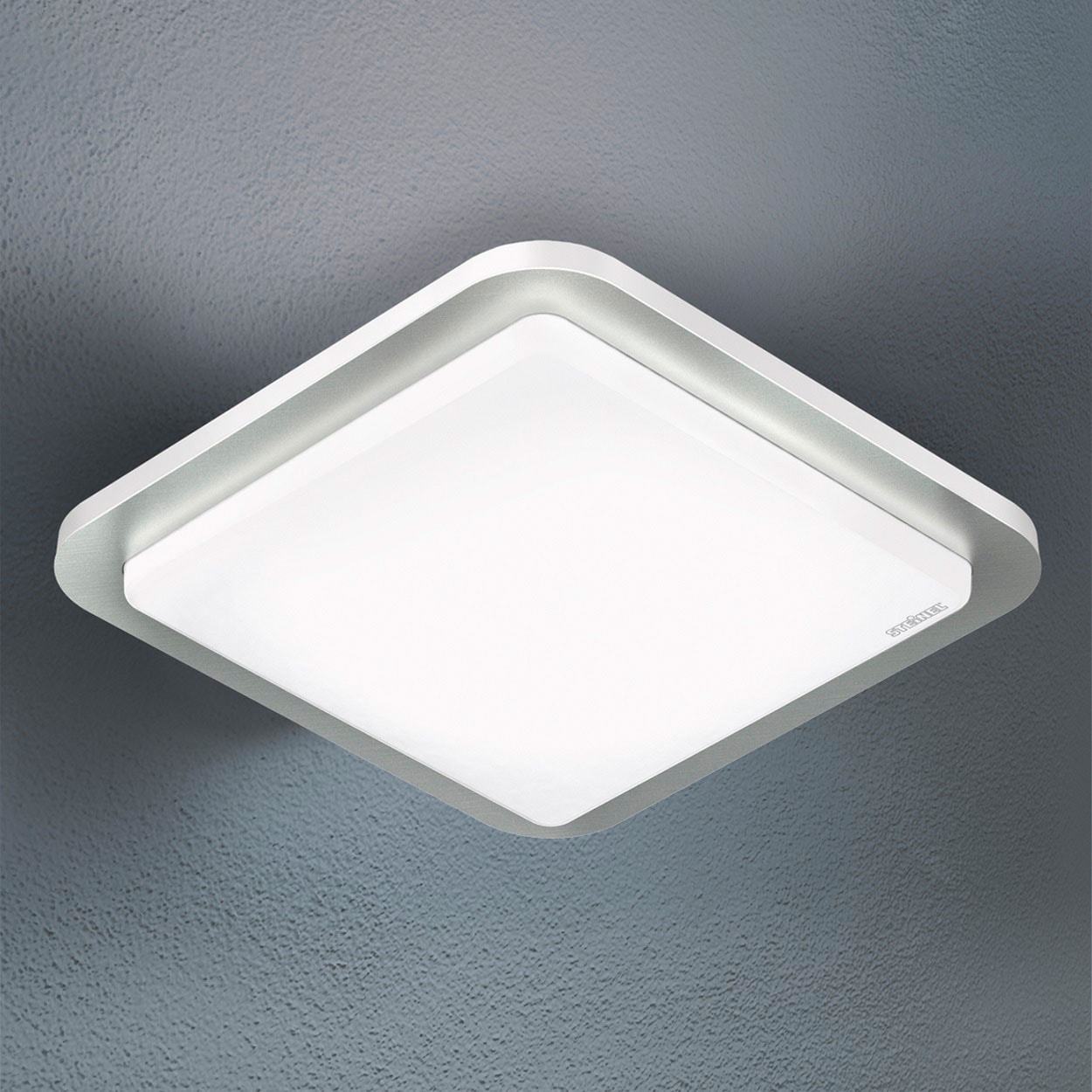 LED »RS«, Bewegungsmelder,Edelstahl+LED-Leuchtmittel, Warmweiß,Deckenlampe 360Â° steinel Deckenleuchte | BAUR