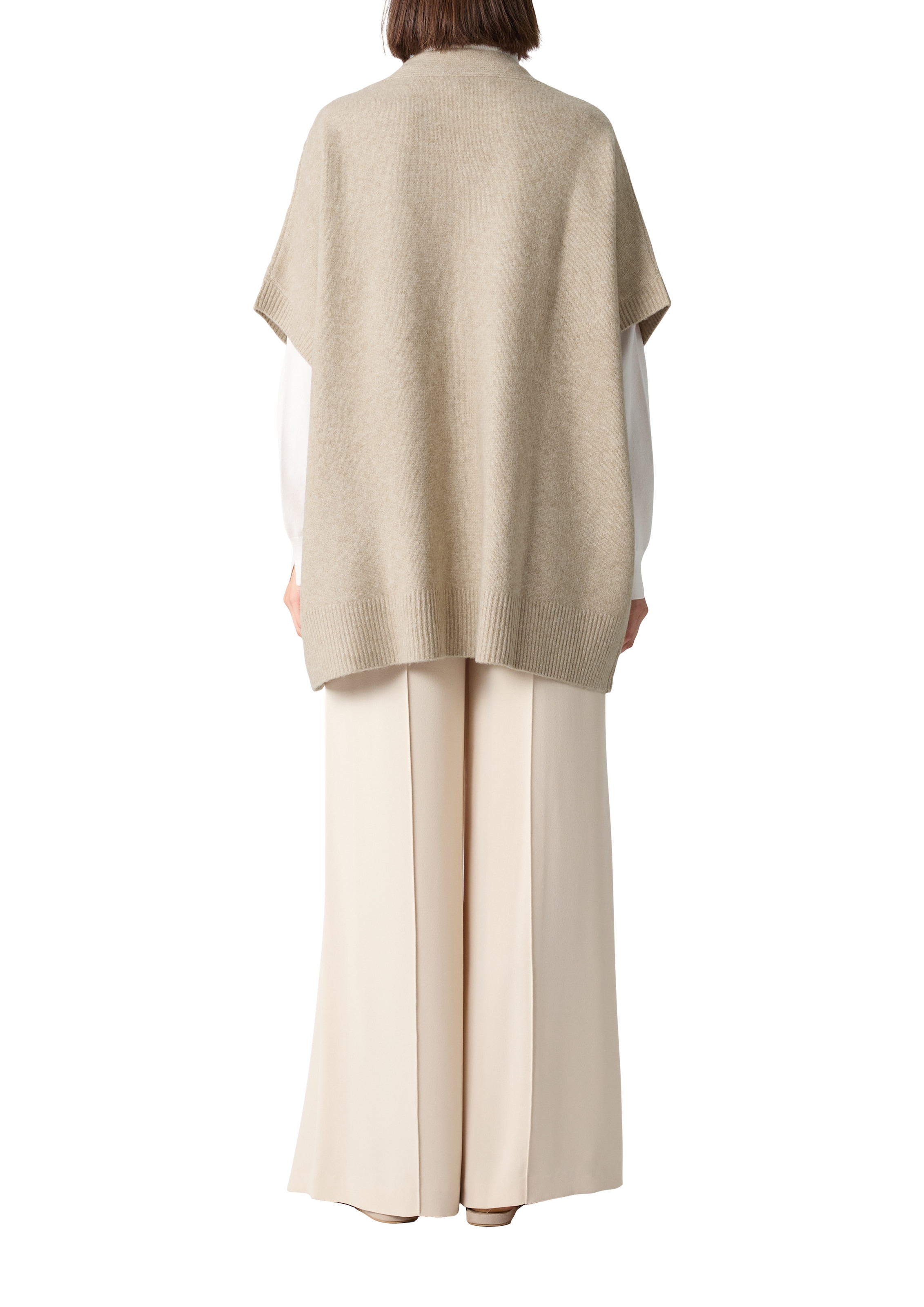 Comma im Poncho-Style mit 1-Knopf-Verschluss