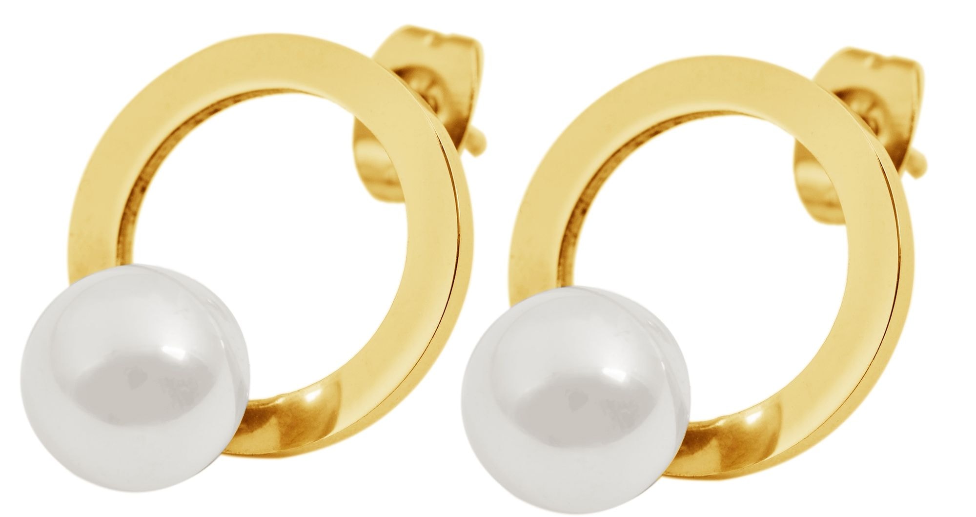 Adelia´s Paar Ohrhänger "Damen Ohrringe – Ohrstecker aus Edelstahl mit Perl günstig online kaufen