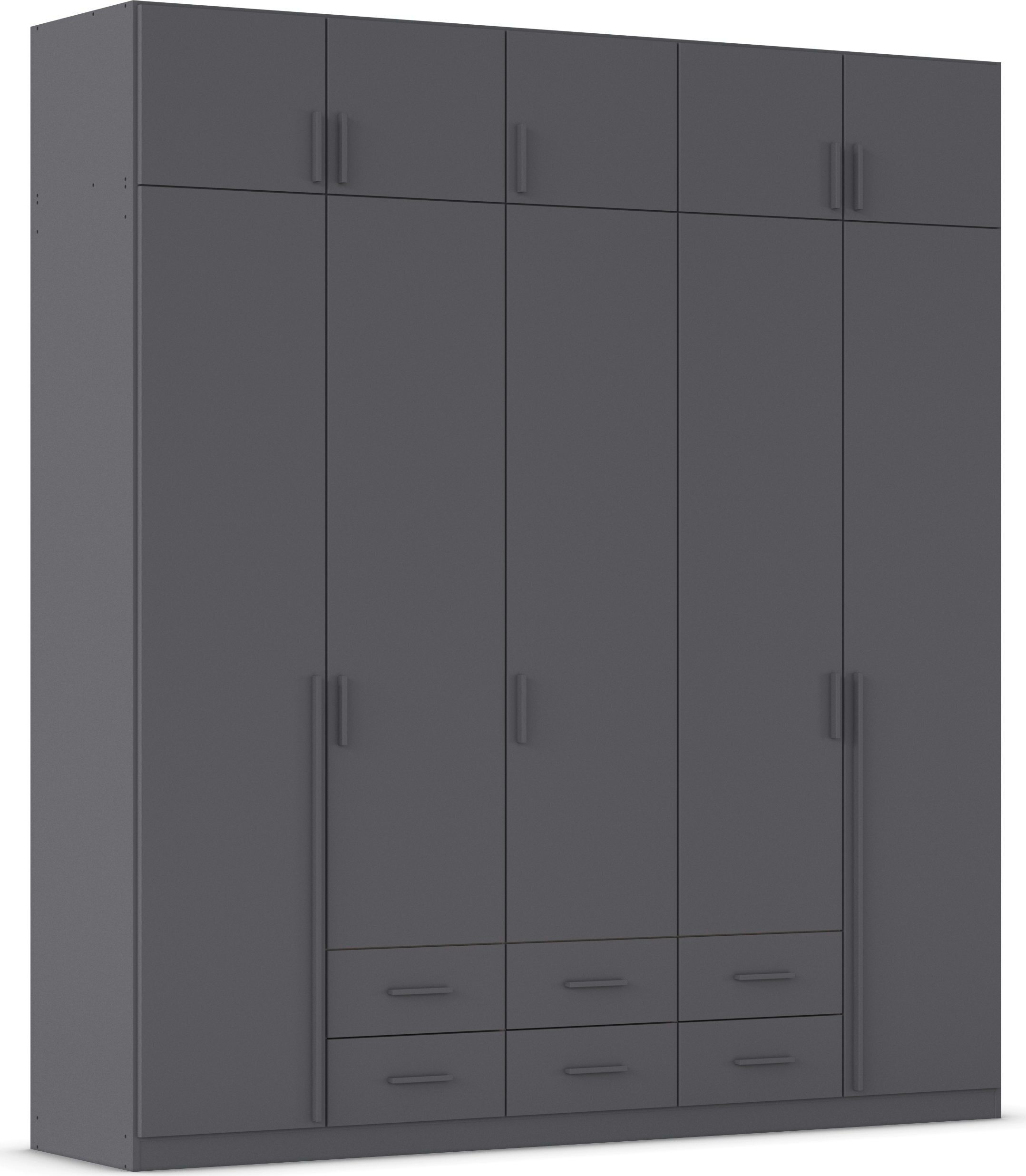 rauch "Schrank Garderobe Wäscheschrank GAMMA in 4 Breiten 91-226 cm" 3 verschiedene Ausstattungen BASIC/CLASSIC/PREMIUM (inkl. SOFT-CLOSE), mit Schubladen und Schrankaufsatz, schlichtes Design MADE IN GERMANY