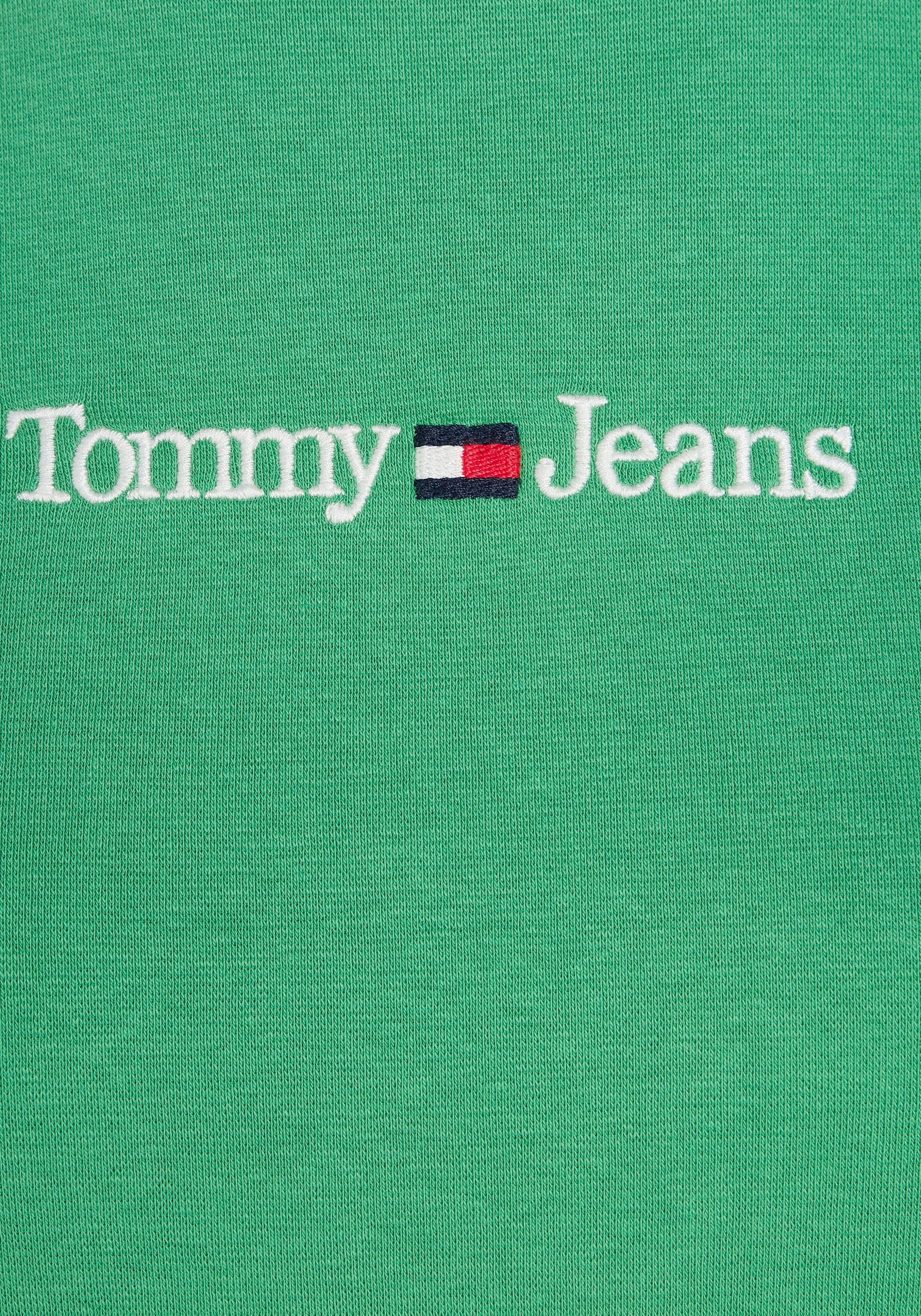 Tommy Jeans | dezenten BABY LINEAR Stickereien SS«, SERIF Jeans BAUR Tommy mit Kurzarmshirt bestellen »TJW