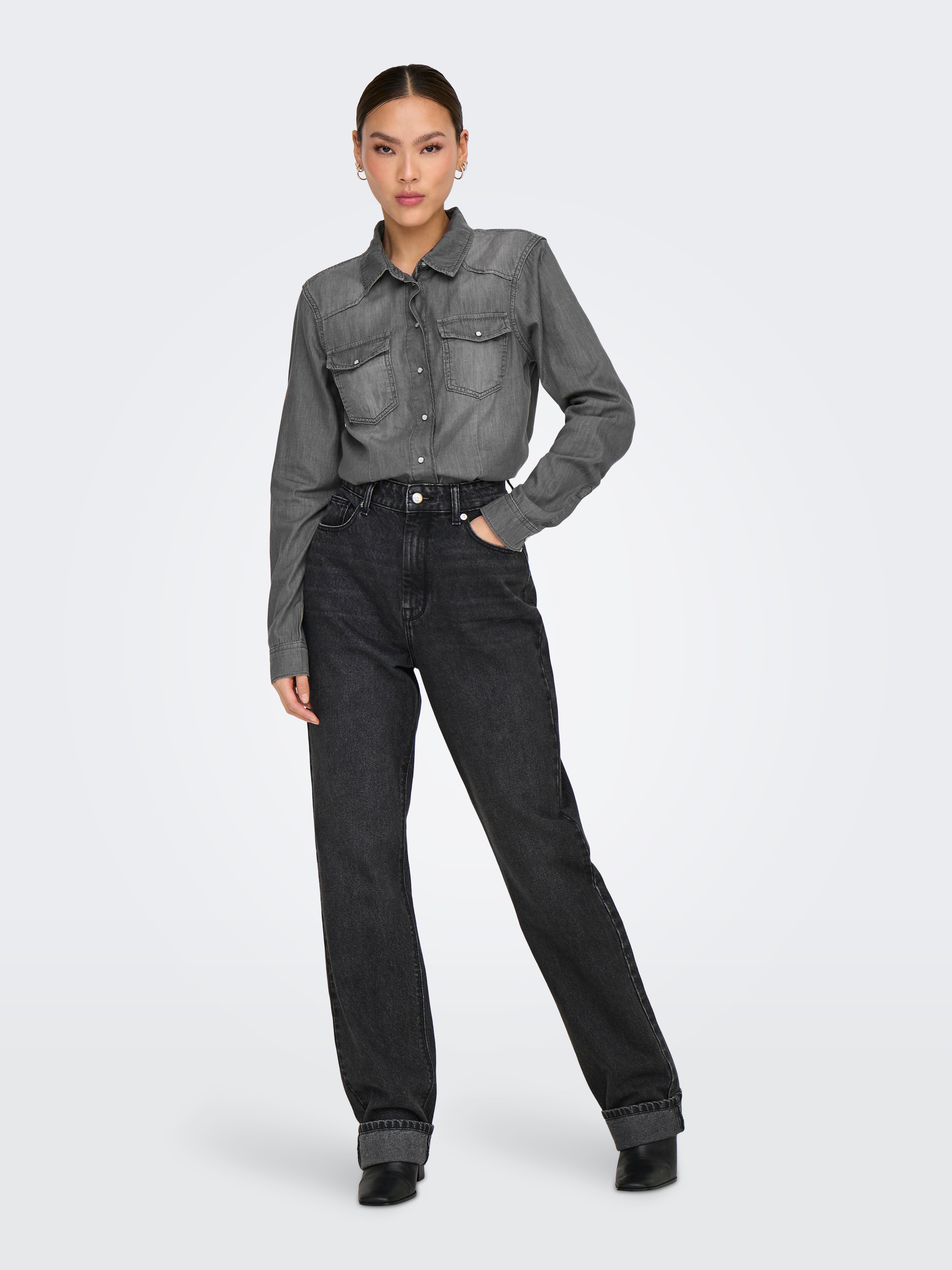 ONLY Jeansbluse »ONLALICE REG SHIRT DNM BOX AKM«