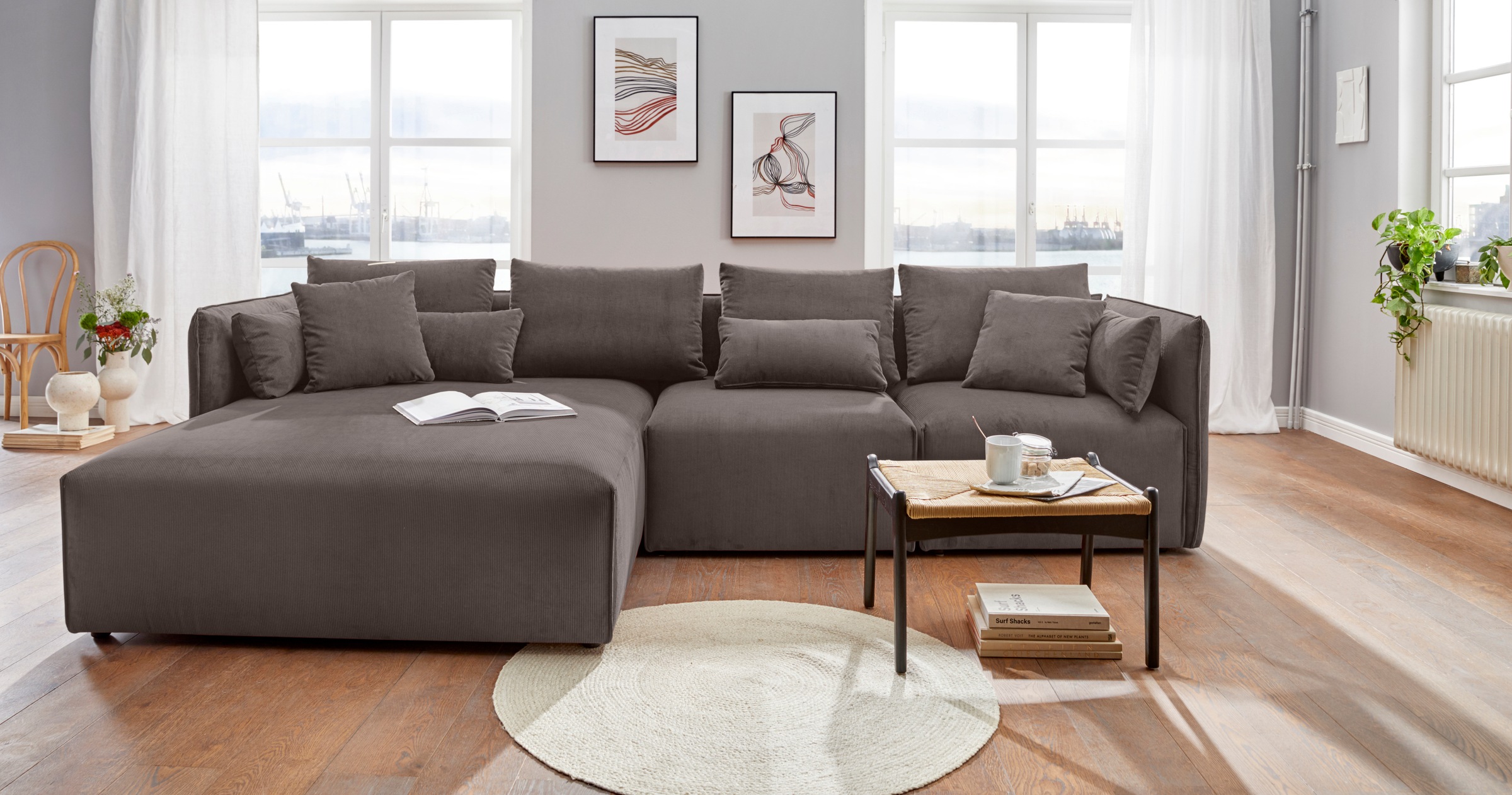 andas Ottomane »Nöre«, Lounge-Modul - zum eigenen Zusammenstellen, Breite 138cm, Tiefe 168cm